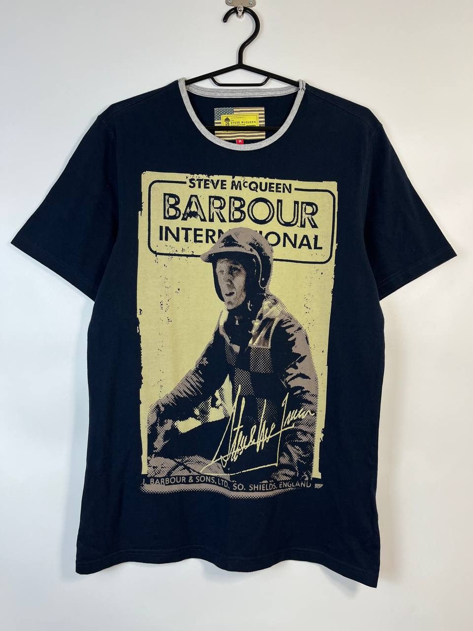Barbour BARBOUR INTERNATIONAL STEVE MCQUEEN T-SHIRT MOTORCYCLE Sz M Size US M / EU 48-50 / 2 - 1 Thumbnail