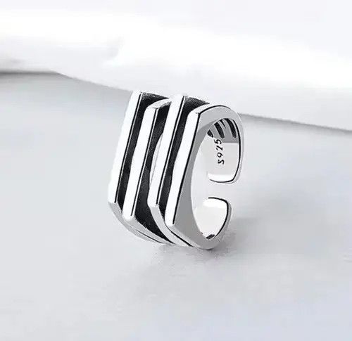 Jewelry × Vintage Streetwear Vintage Geometric Ring Size ONE SIZE - 4 Thumbnail