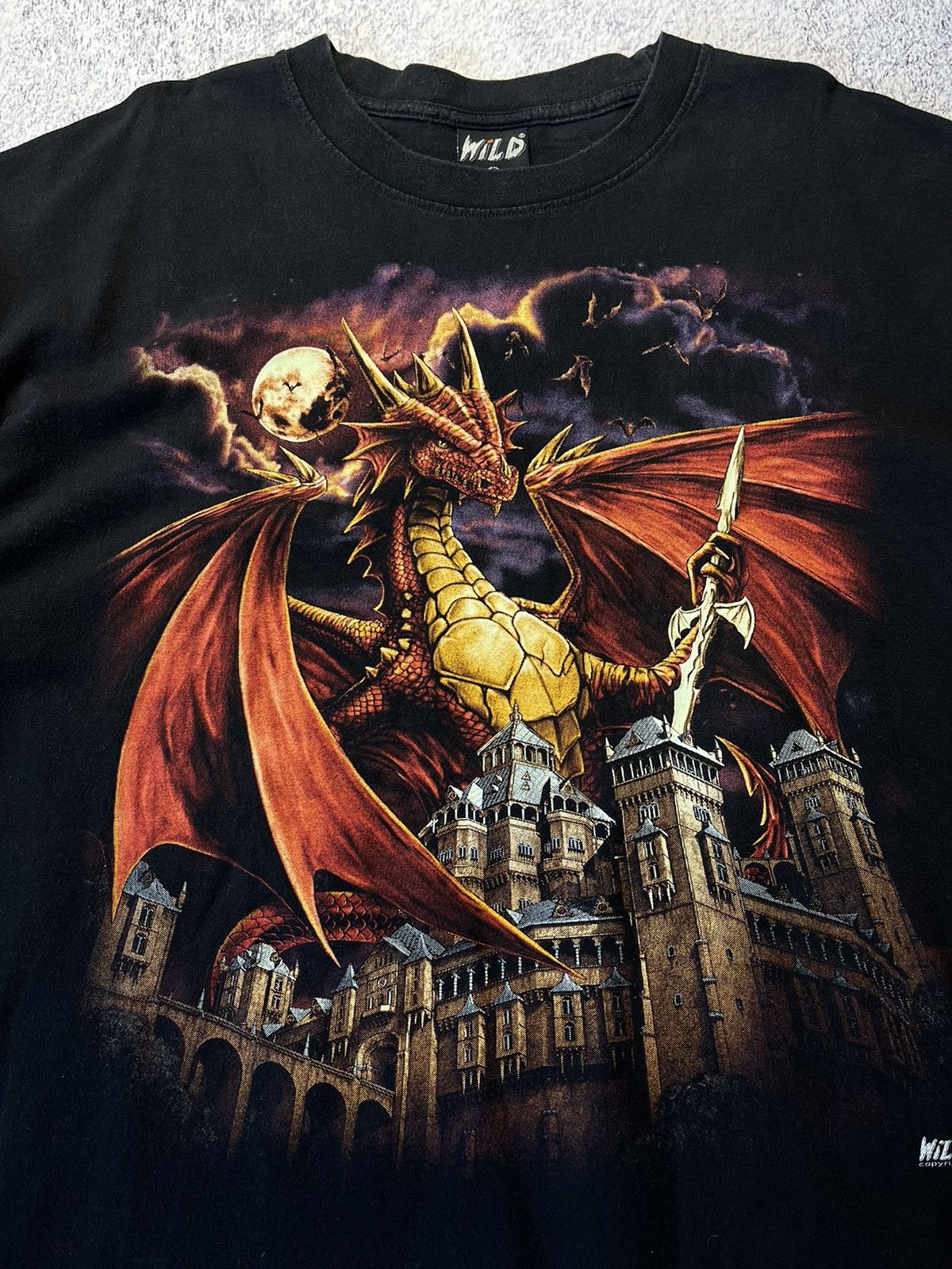Vintage Vintage Horror overprint Dragons wild tee 90's Size US XXL / EU 58 / 5 - 10 Thumbnail