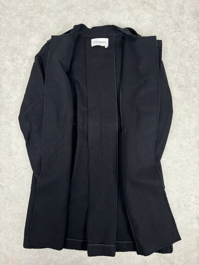 Yves Saint Laurent AW2010 Yves Saint Laurent Black Asymmetrical Officer Coat Size S / US 4 / IT 40 - 7 Thumbnail