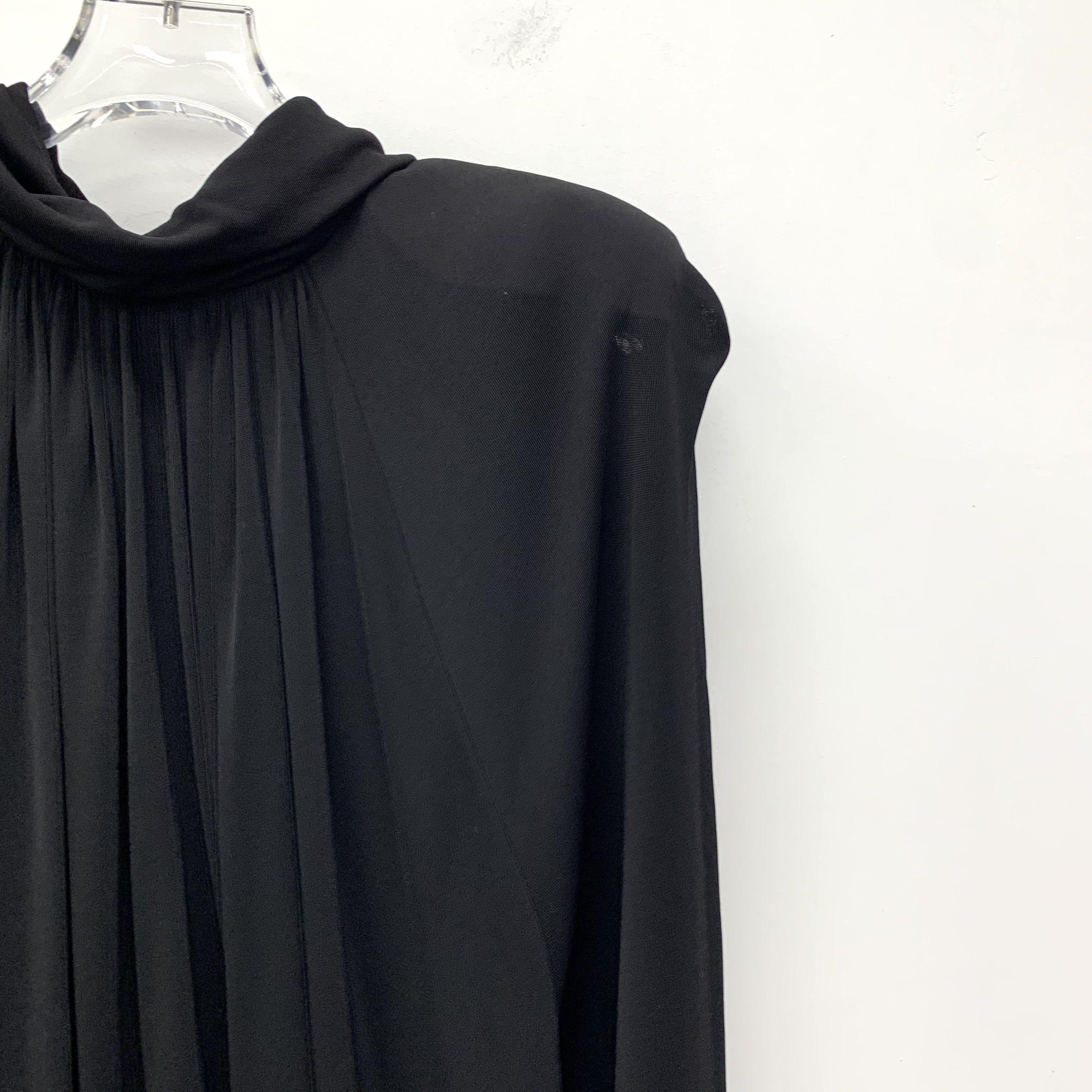 Saint Laurent Paris Saint Laurent Black Long Sleeve Dress (Size S) Size S / US 4 / IT 40 - 6 Thumbnail