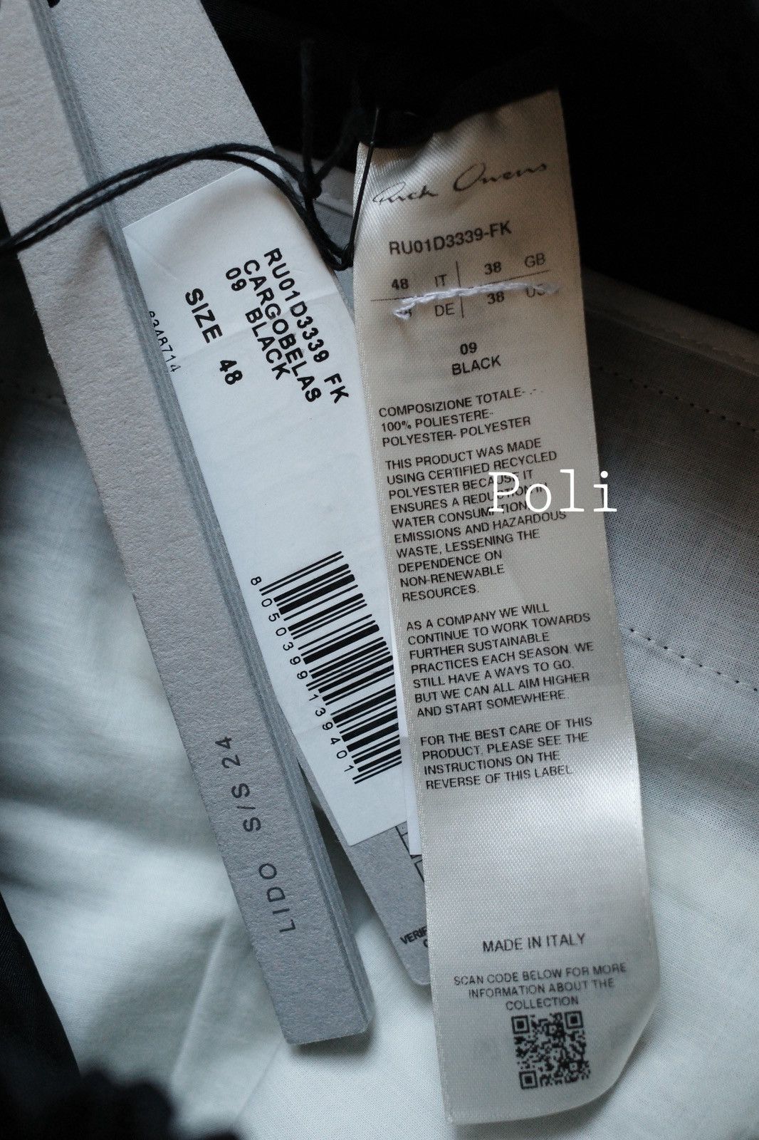 Rick Owens RICK OWENS CARGO BELA Size US 30 / EU 46 - 4 Thumbnail