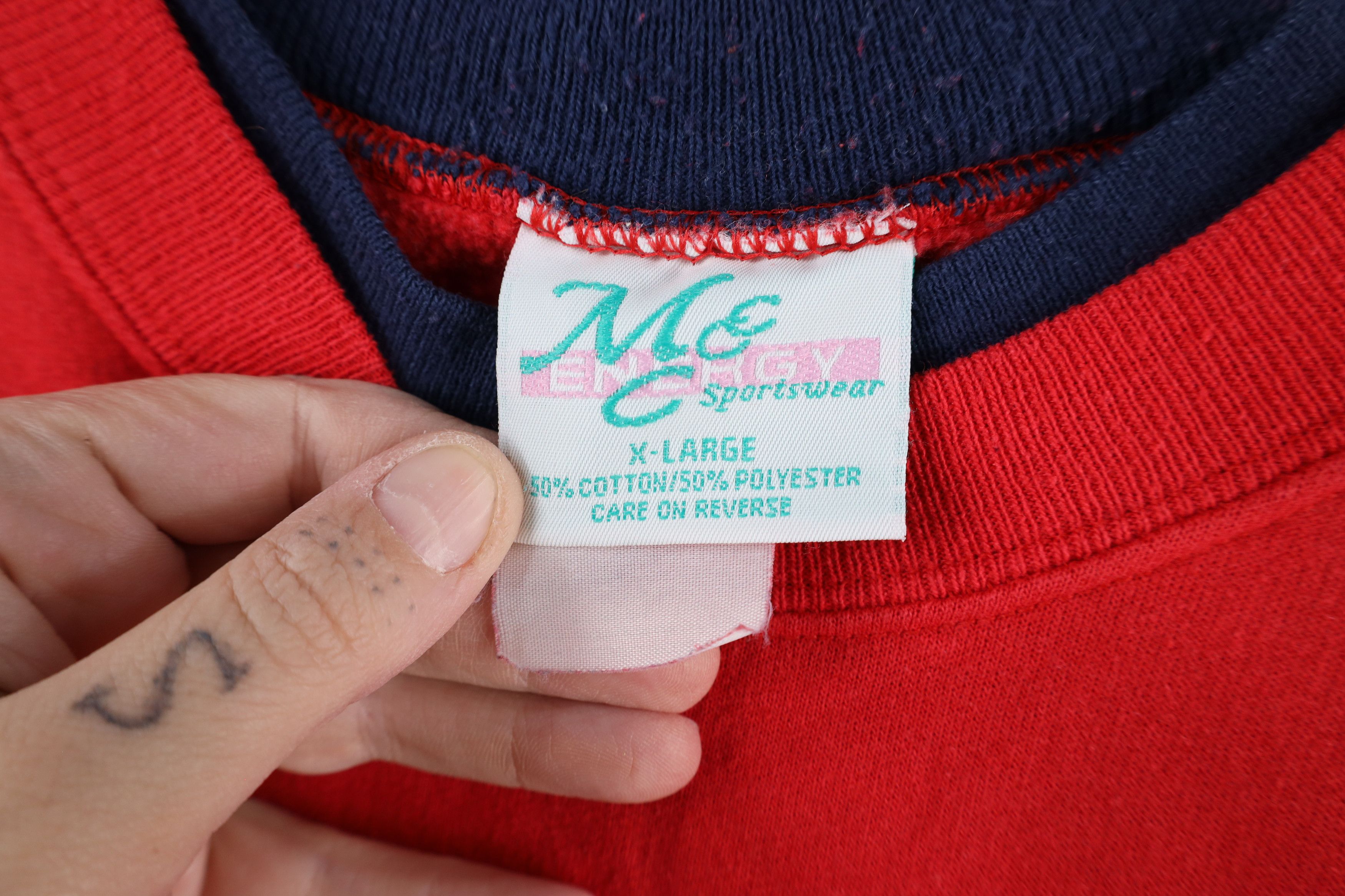 Vintage Vintage 90s Holidays Cat Kitten Layered Sweatshirt USA Size XL / US 12-14 / IT 48-50 - 6 Thumbnail