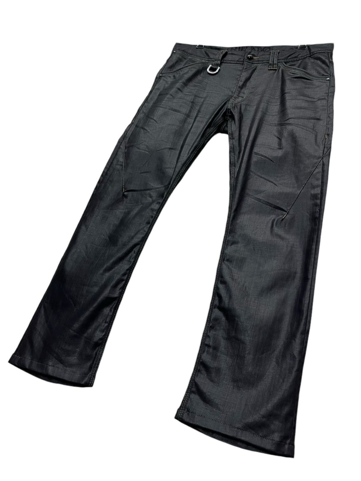 Nicole Club 🔥VERY RARE🔥RIELABO NCFM Waxed Cotton Pants Size 32" / US 10 / IT 46 - 3 Thumbnail