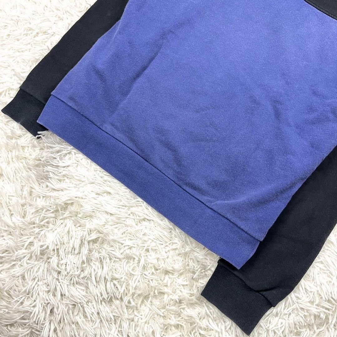 Rare Givenchy Logo Pullover Hoodie - Bicolor Black/Blue