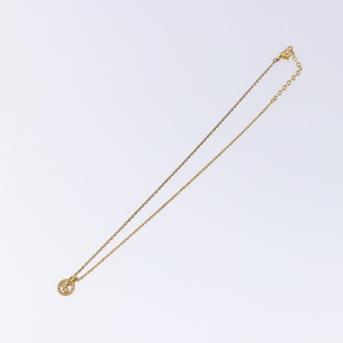 Dior Christian Dior CD Round Pendant Necklace Metal Size ONE SIZE - 1 Thumbnail