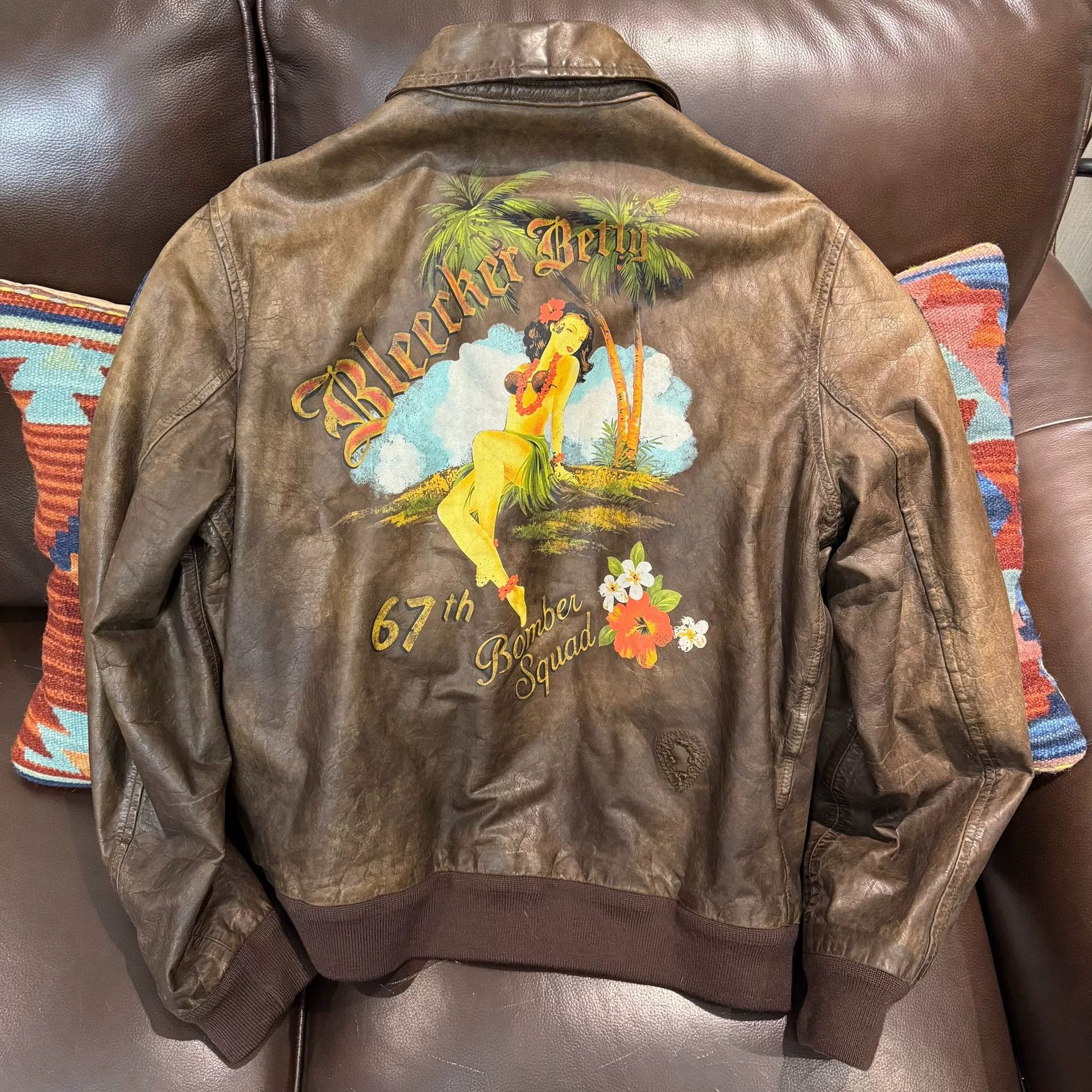 ジャケット・アウター 90s POLO Ralph Lauren A-2 Flight Jacket Polo Ralph Lauren × Vintage Polo Ralph Lauren Type A-2 Leather