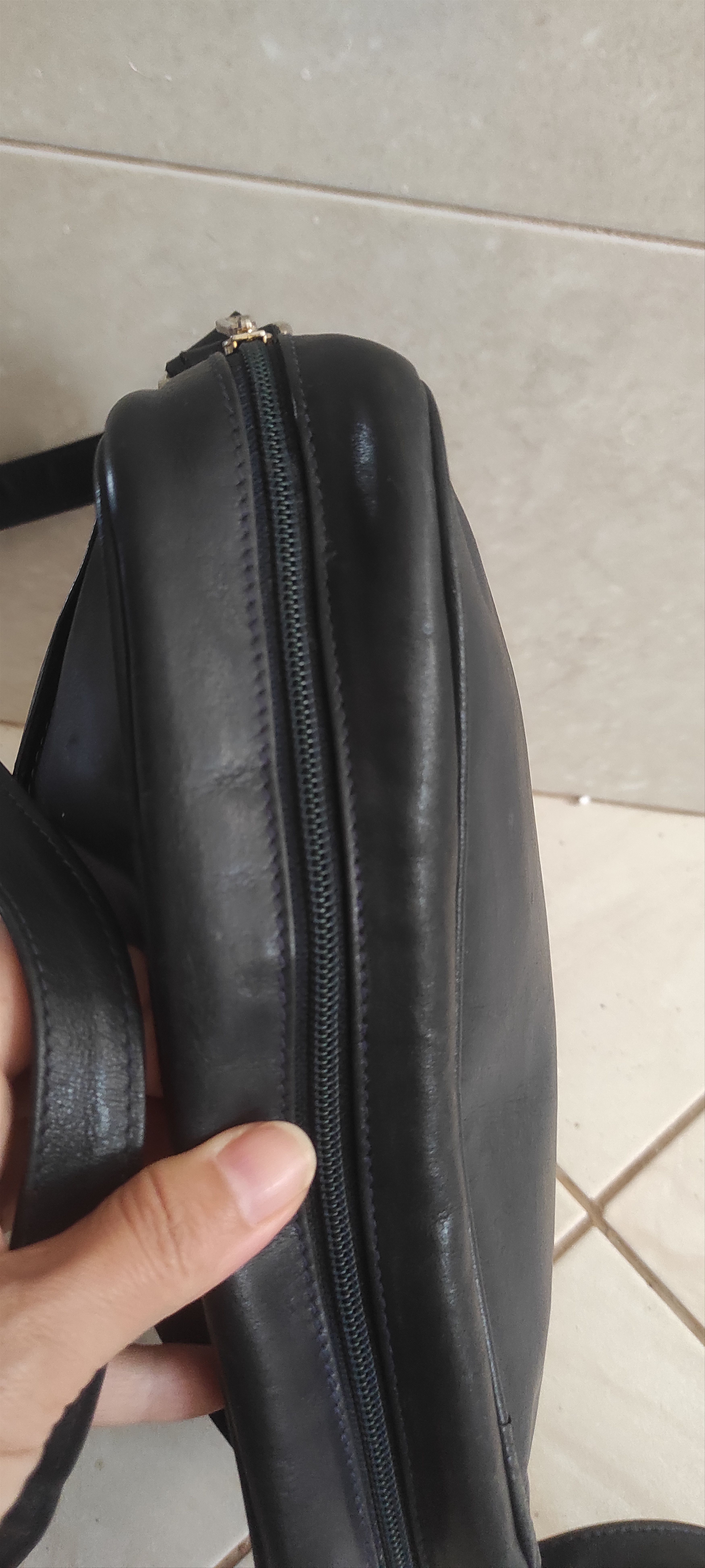 Other Vintage Pertegaz Genuine Leather Shoulder Bag Dark Blue Size ONE SIZE - 10 Thumbnail