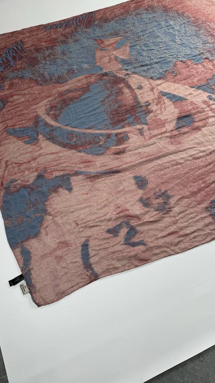 Vivienne Westwood Vivienne Westwood Silk Scarf Huge Logo Handicraft Size ONE SIZE - 4 Thumbnail