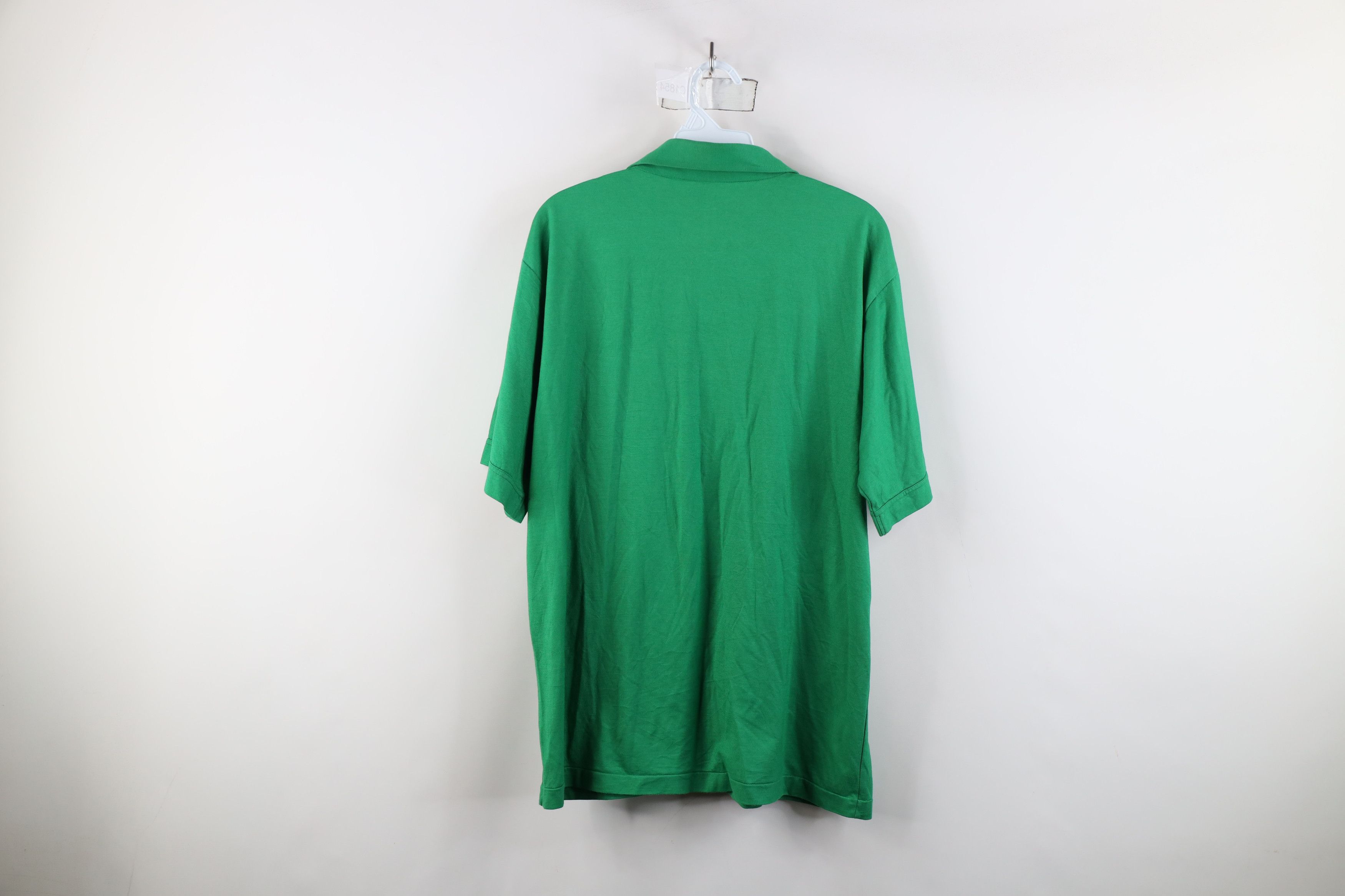 Vintage Vintage 70s Streetwear Knit Collared Golf Polo Shirt Green Size US L / EU 52-54 / 3 - 11 Thumbnail