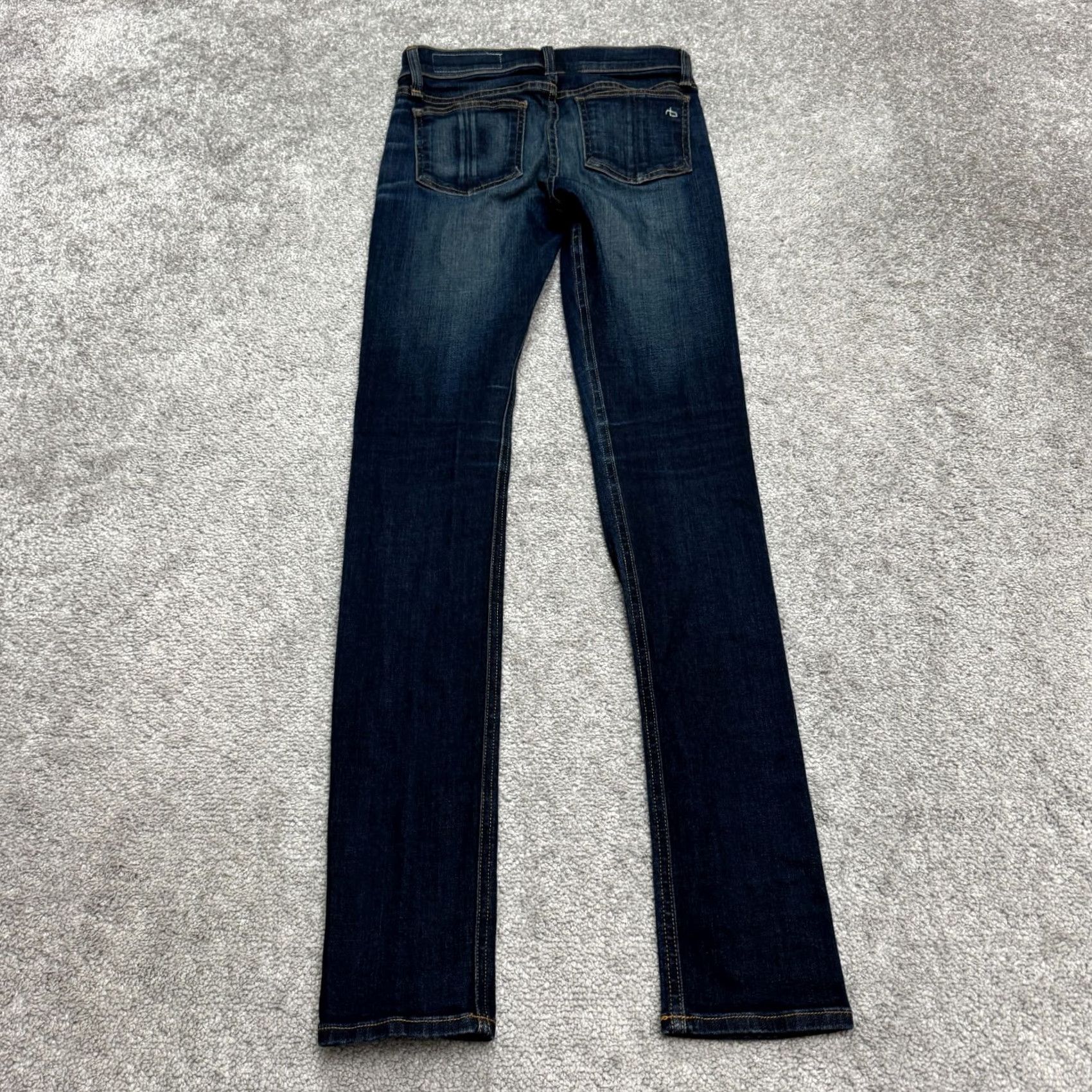 Rag & Bone rag & bone High Rise Skinny Denim Jeans Womens 25 Blue Dark Wash Chaucer Casual Jeans Size 42" / US 20 - 2 Thumbnail