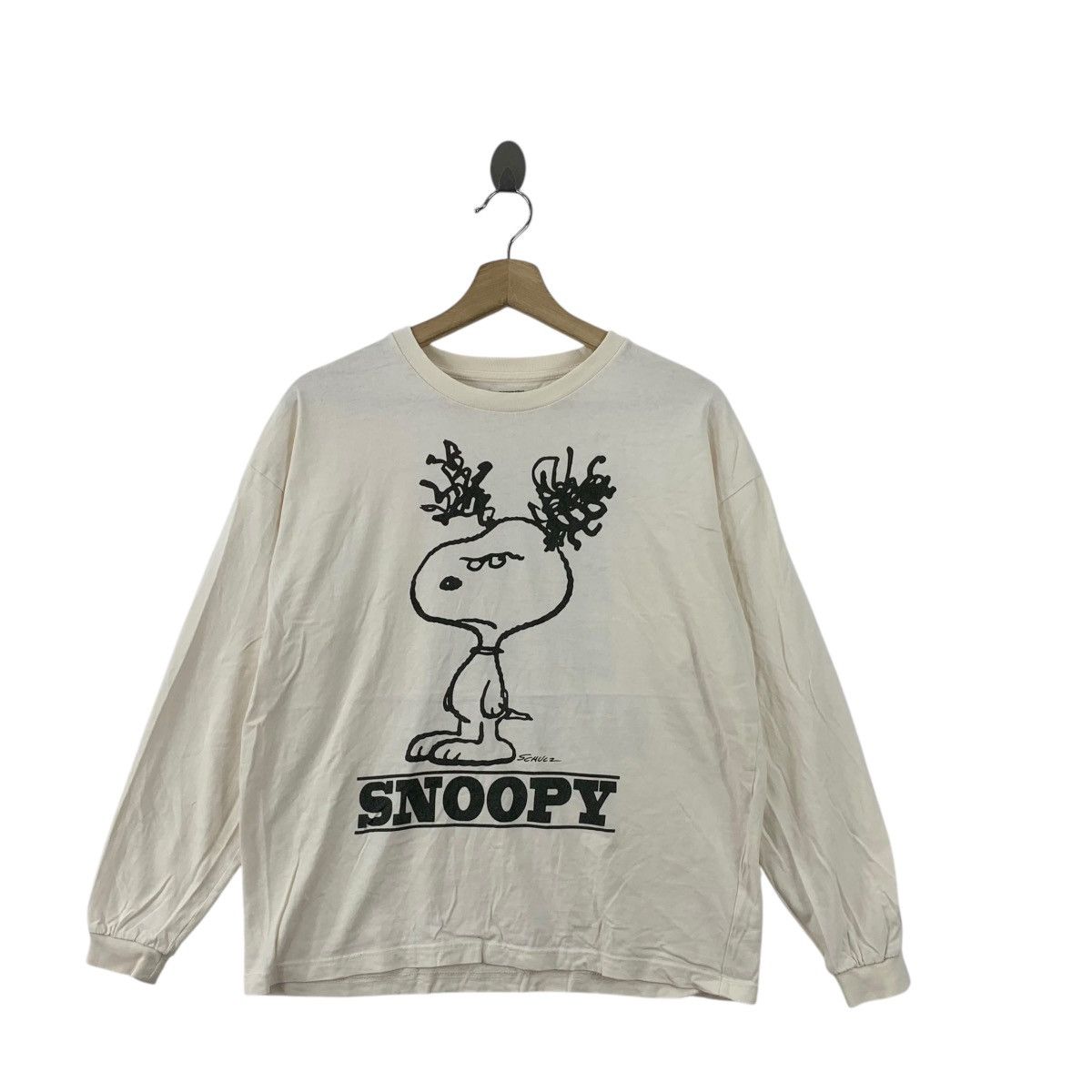 Vintage Vintage SNOOPY PEANUTS COMIC Bad Hair Day Tee Shirt Top Size S / US 4 / IT 40 - 1 Thumbnail