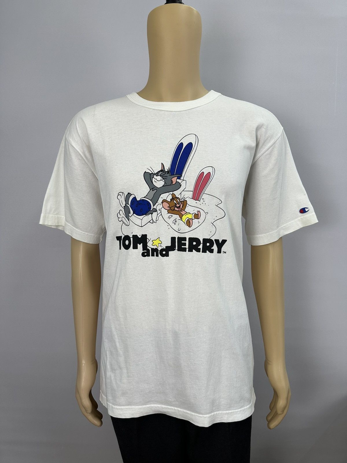 Champion Champion X Tom and Jerry Vintage Tshirt A601 Size US L / EU 52-54 / 3 - 1 Thumbnail