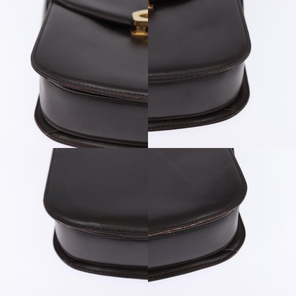 Gucci GUCCI Shoulder Bag Leather Brown Gold Size ONE SIZE - 10 Thumbnail