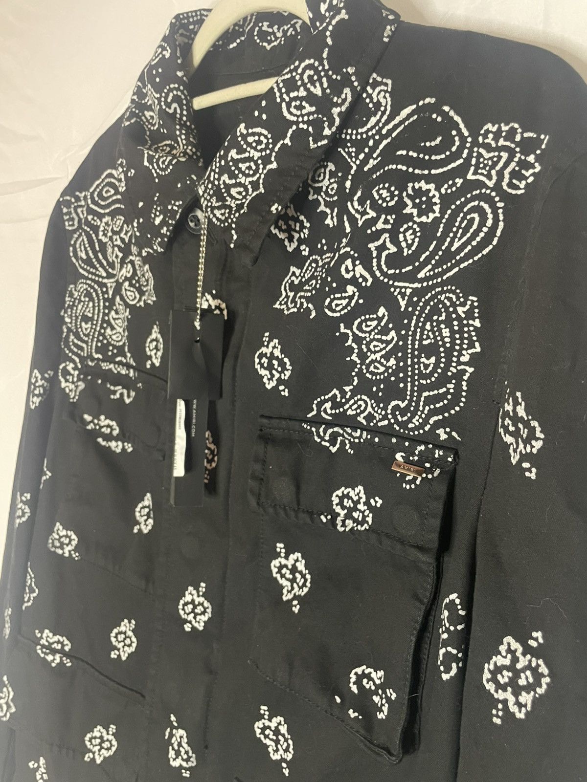 Amiri 2024 Zip Up AMIRI Bleach Bandana Denim Trucker Jacket NWT Size US M / EU 48-50 / 2 - 4 Thumbnail