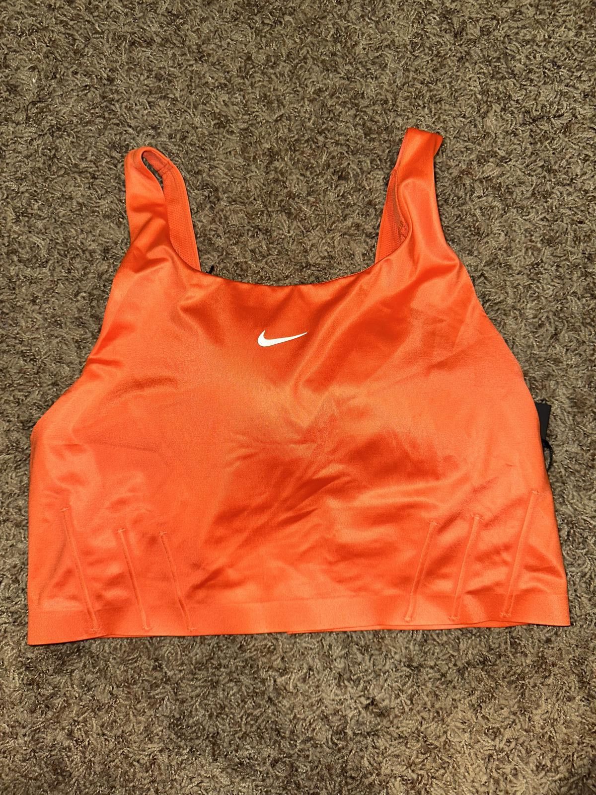 Nike Nike Women’s Swoosh City Ready Electro Orange Sports Bra Top Size ONE SIZE - 1 Thumbnail