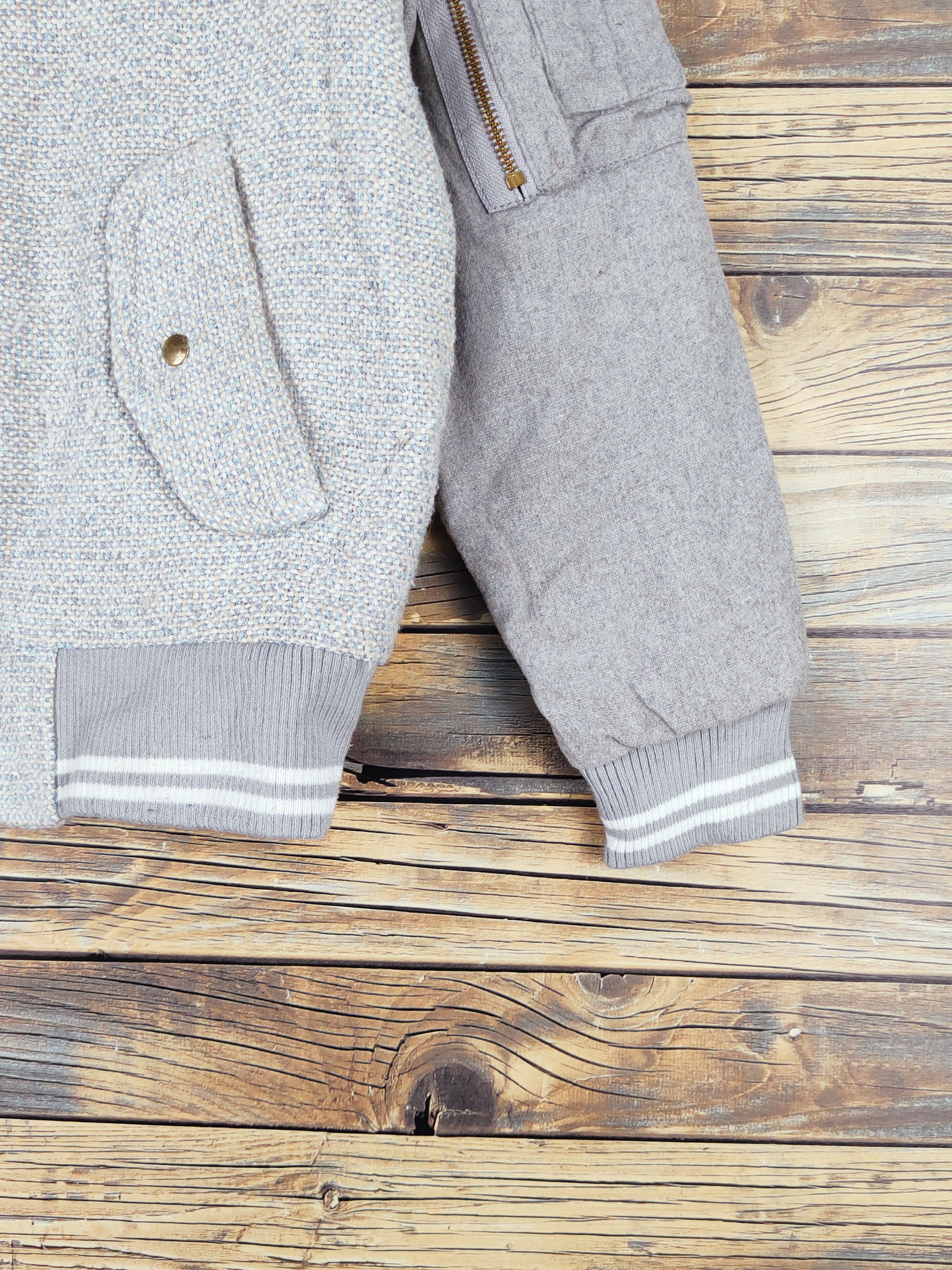 Japanese Brand DL Clice de Paris Gray varsity Jackets #W1157 Size S / US 4 / IT 40 - 6 Thumbnail