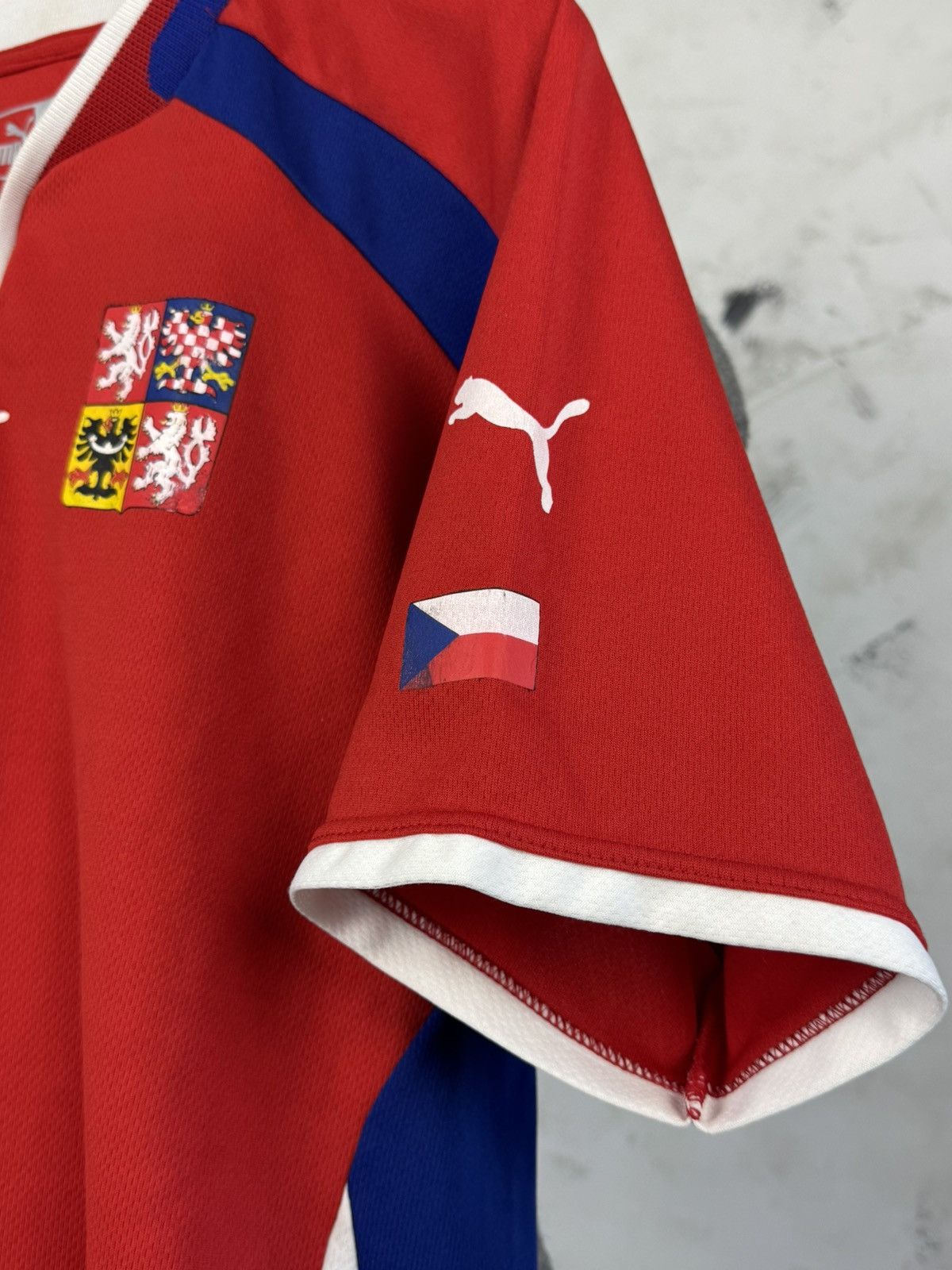 Puma Vintage 2000 - 2002 Puma Czech Jersey Shirt Size L - XL Size US XL / EU 56 / 4 - 5 Thumbnail