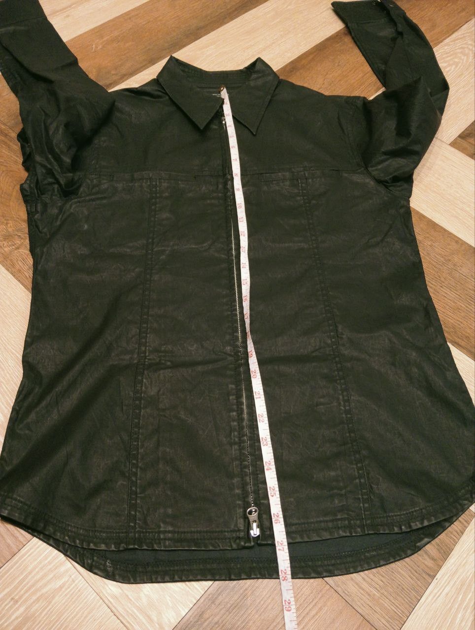 Nicole Club NICOLE CLUB JAPAN WAXED ZIPPER SHIRT - SIZE 48 Size US M / EU 48-50 / 2 - 15 Thumbnail