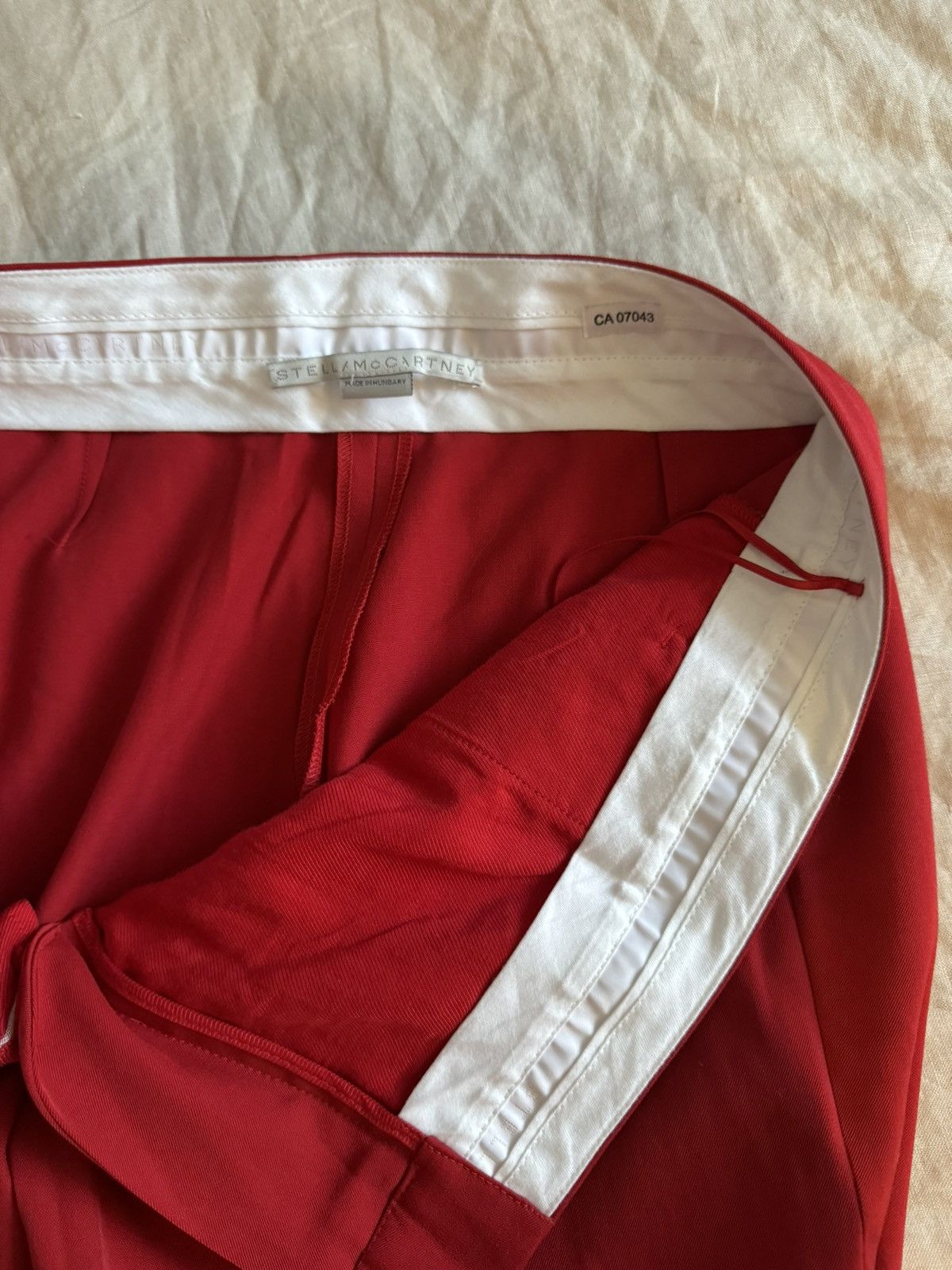 Stella McCartney BNWT Stella McCartney 42 red trousers elegant zip Size 28" / US 6 / IT 42 - 6 Thumbnail