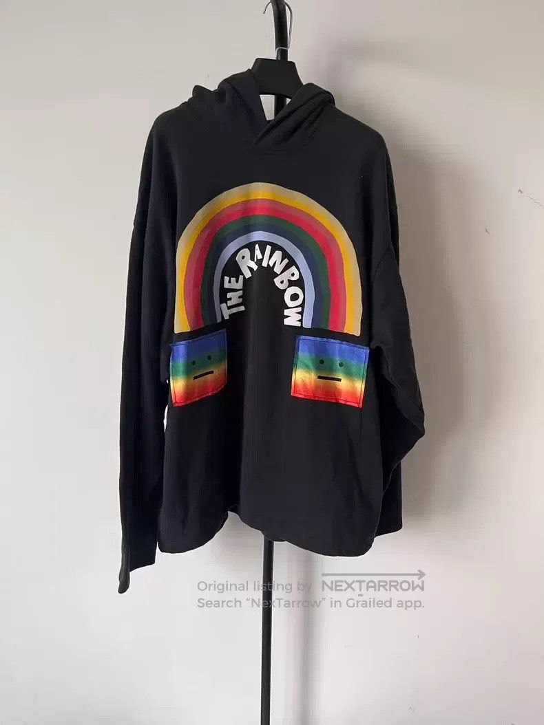 Acne Studios Acne Studios Rainbow letter print hooded long sleeve sweat Size US M / EU 48-50 / 2 - 1 Thumbnail