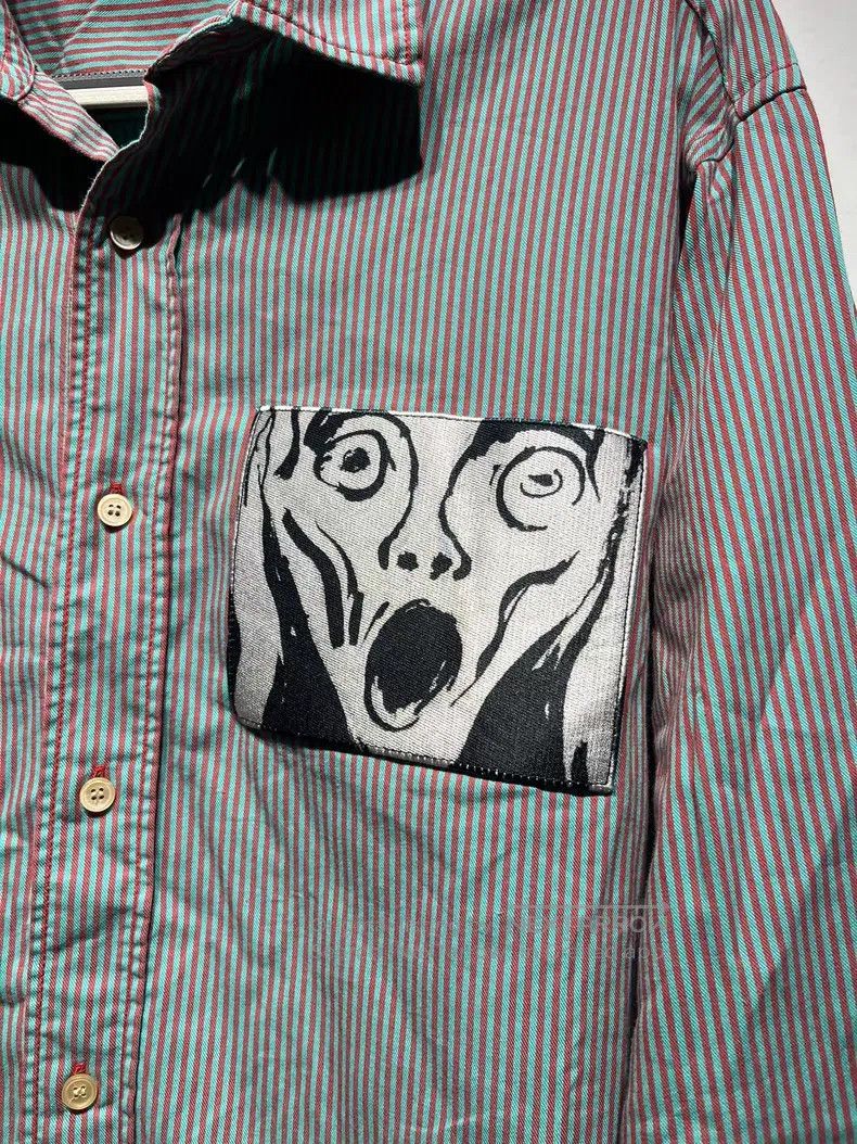 Acne Studios Acne Studios Smiley face print striped long-sleeve shirt Size US S / EU 44-46 / 1 - 2 Thumbnail