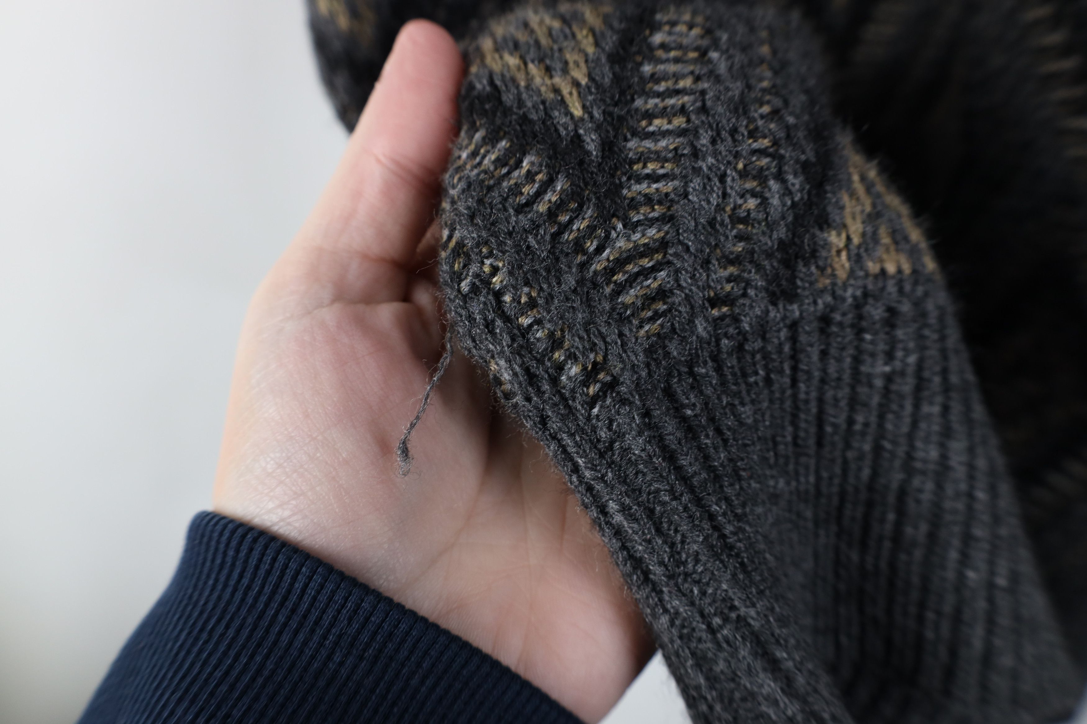 Vintage Vintage 90s Streetwear Geometric Knit Crewneck Sweater Size US XL / EU 56 / 4 - 7 Thumbnail