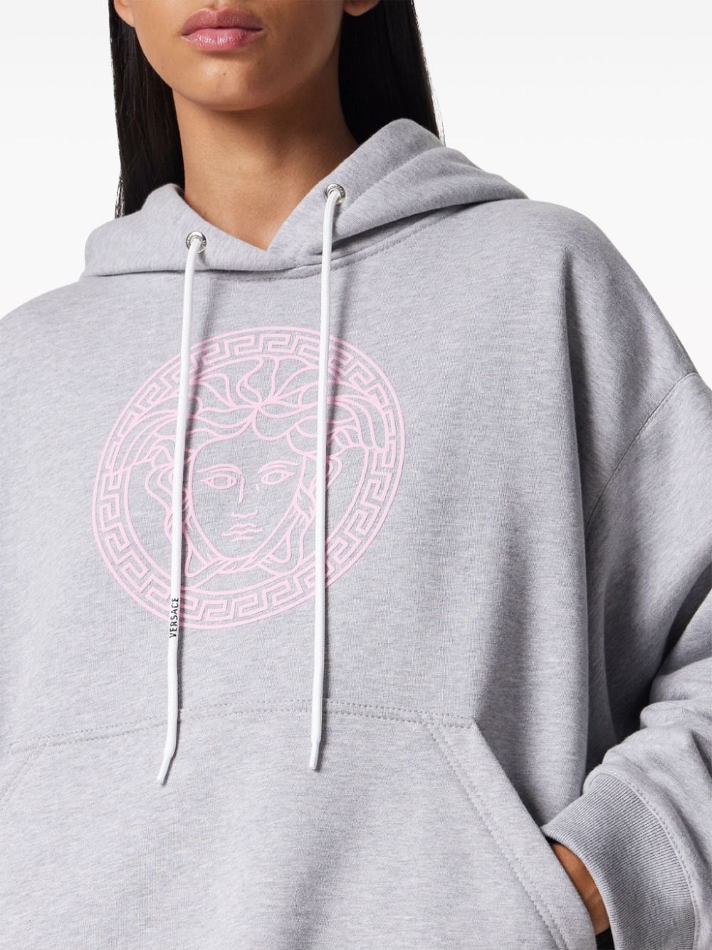 Versace o1s22i1n1024 Hooded Sweatshirt in Grey Size M / US 6-8 / IT 42-44 - 4 Thumbnail
