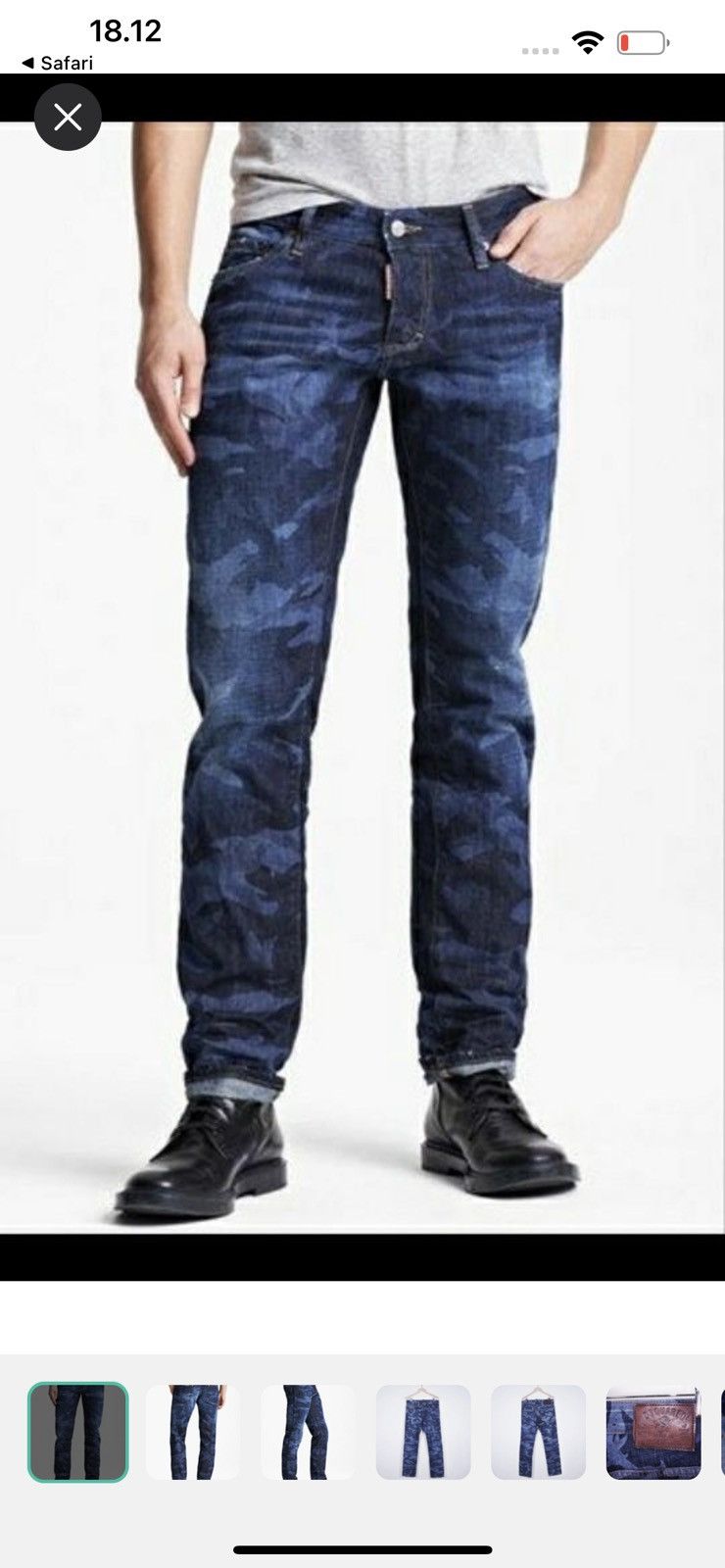 Dsquared2 Archive Dsquared2 Riders Style Camo Jeans Size US 32 / EU 48 - 1 Thumbnail
