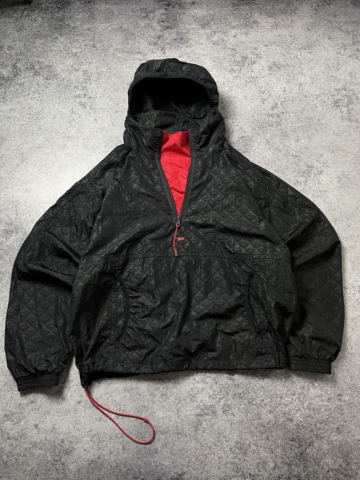 Diesel 🔥RRP $350 DIESEL SPORT 2025 MONOGRAM ANORAK NYLON JACKET Size US M / EU 48-50 / 2 - 1 Thumbnail