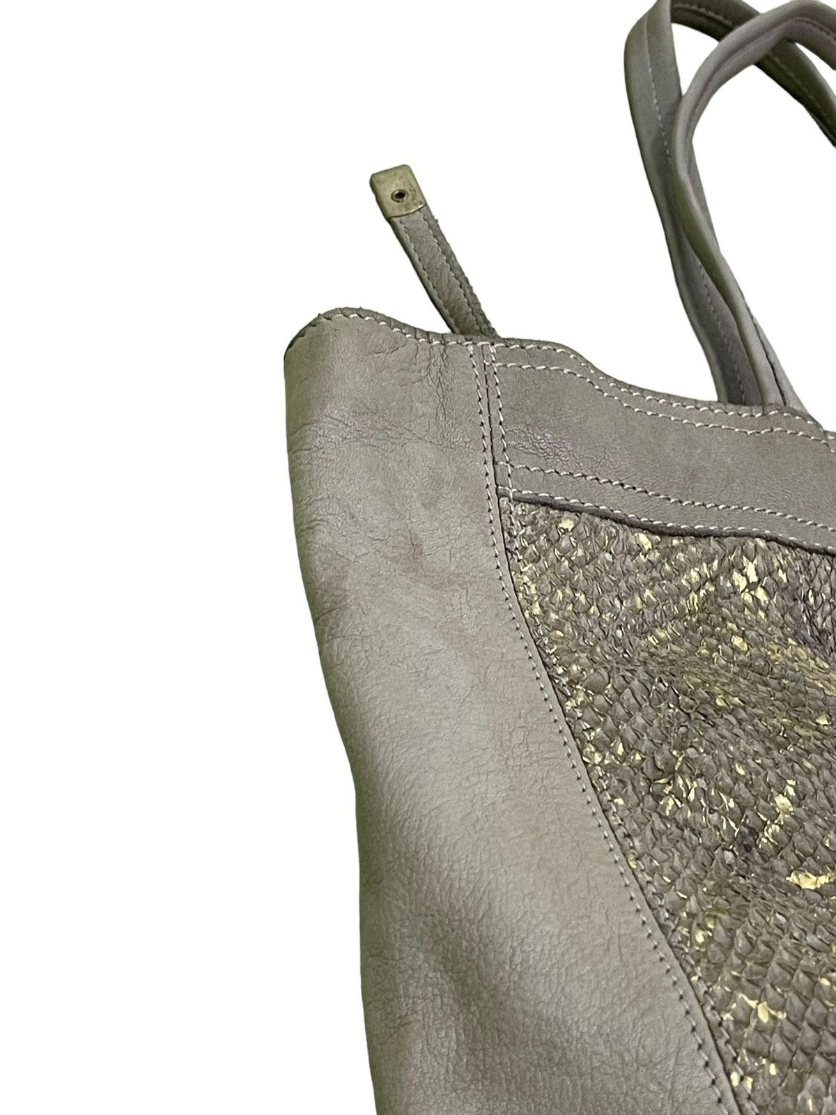 Genuine Leather Full Leather Sissi Rossi Italy Python Tote Bag 3🟩 Size ONE SIZE - 9 Thumbnail