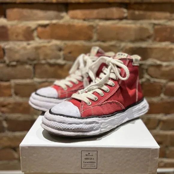 Maison Mihara Yasuhiro Peterson OG Sole High Sneaker – Red