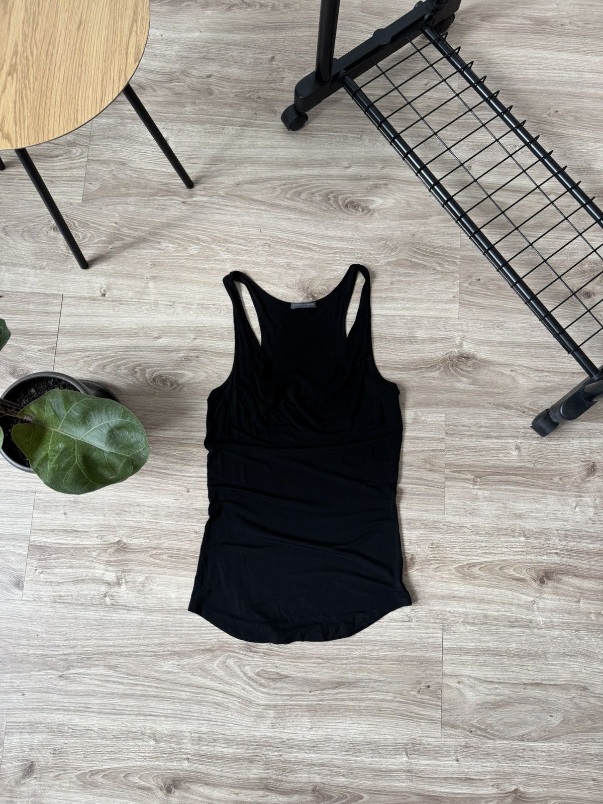 Alexander McQueen Alexander McQueen Black Viscose Tank Top Blouse Size M / US 6-8 / IT 42-44 - 3 Thumbnail