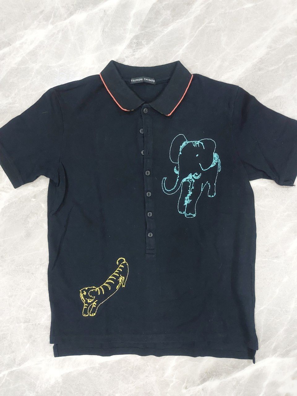 Tsumori Chisato Rare Vintage Embroidery polo tees XS Size XS / US 0-2 / IT 36-38 - 2 Thumbnail