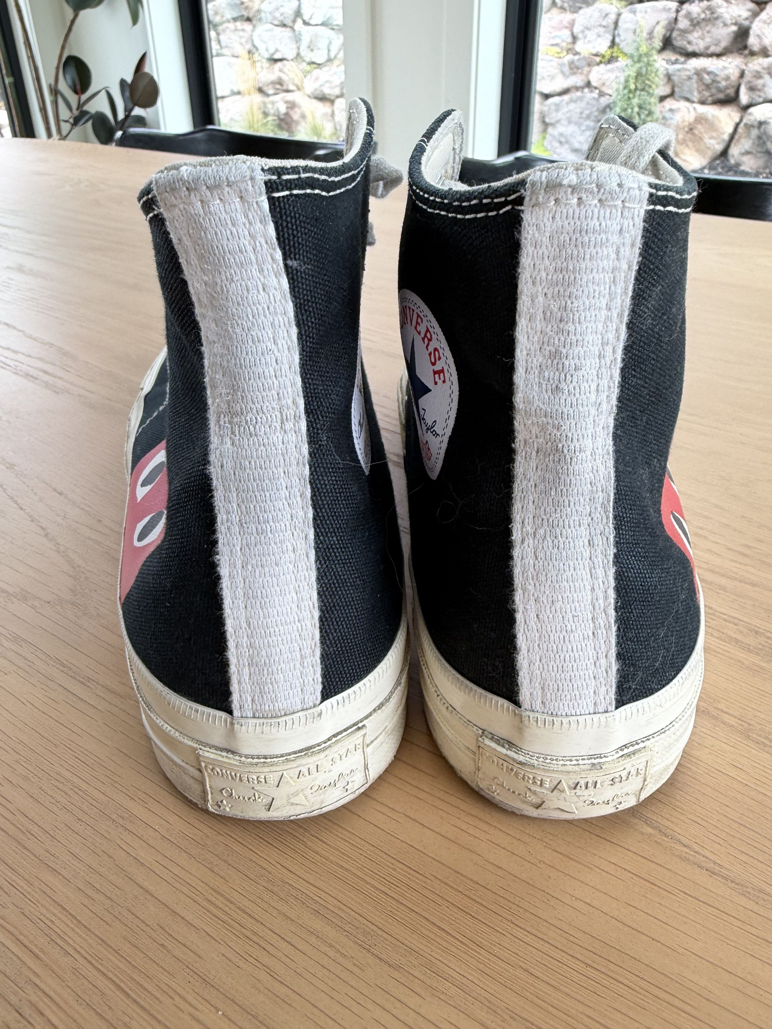 Comme des Garcons PLAY × Converse Comme des Garçons PLAY x Converse (Black) Men’s Size 8 Size US 8 / EU 41 - 3 Thumbnail