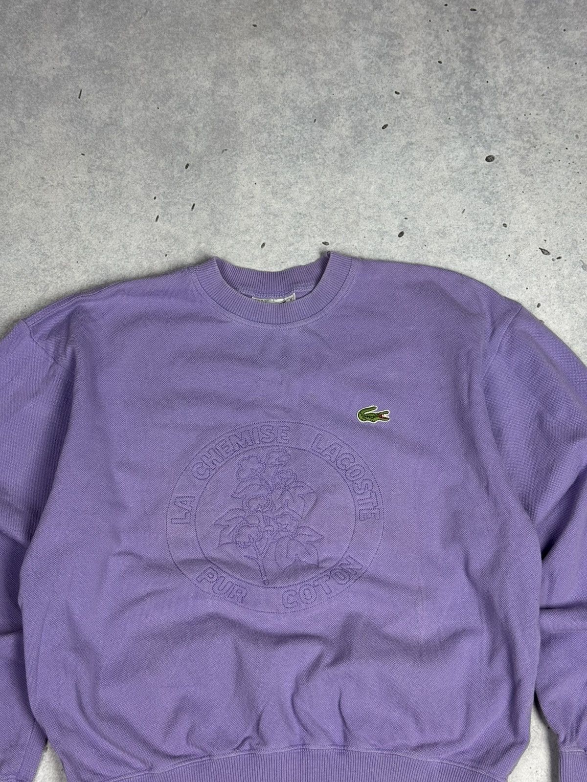 Lacoste Vintage 90s Chemise Lacoste Baggy Sweatshirt Preppy Size US S / EU 44-46 / 1 - 2 Thumbnail