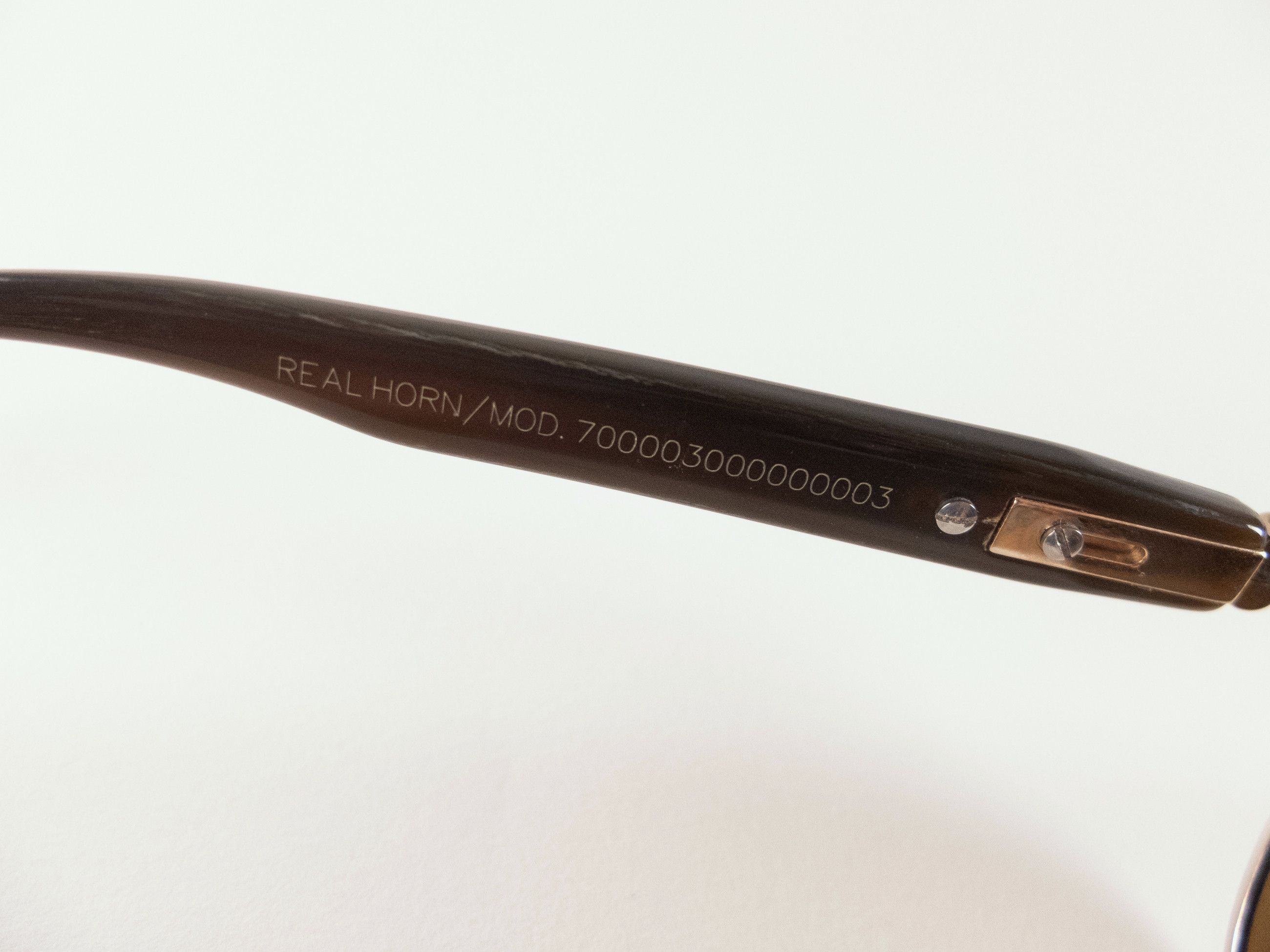 Brioni BRIONI handmade metal aviator sunglasses with real horn arms Size ONE SIZE - 5 Thumbnail