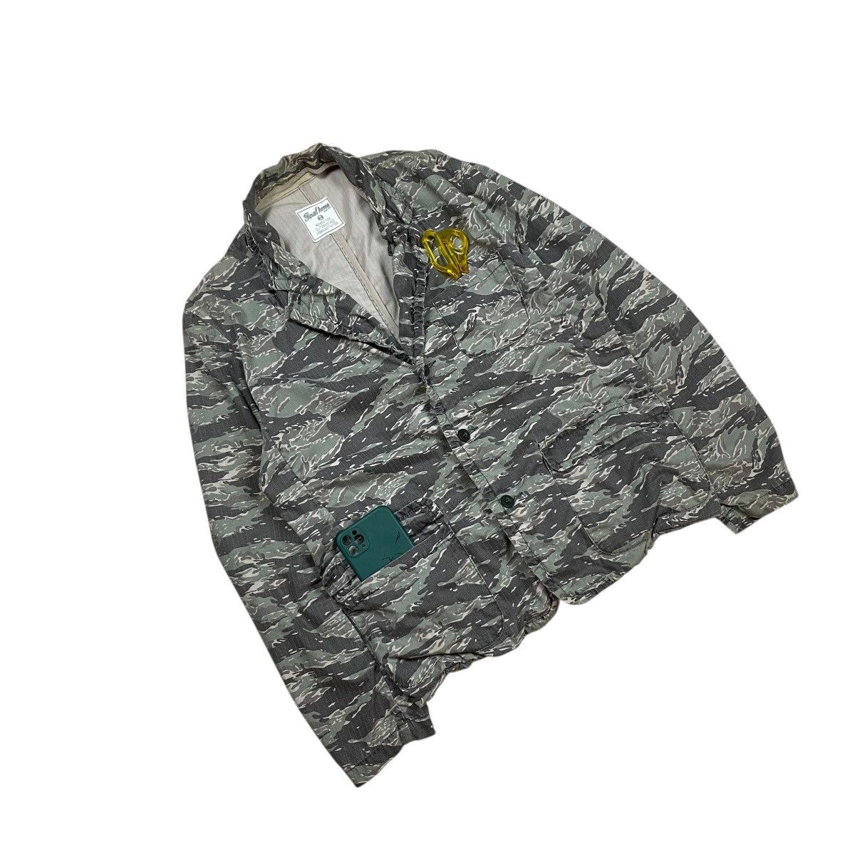 Final Home × Issey Miyake × Japanese Brand Final Home Tiger Stripe Camouflage Hunting Blazer Jacket Size US M / EU 48-50 / 2 - 2 Thumbnail