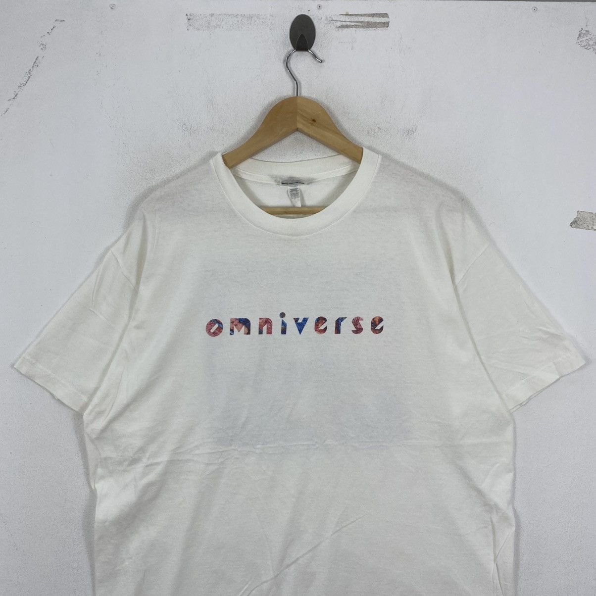 Vintage DJ Motive x College Omniverse Graphic Tee White XL Y2K Size US XL / EU 56 / 4 - 3 Thumbnail