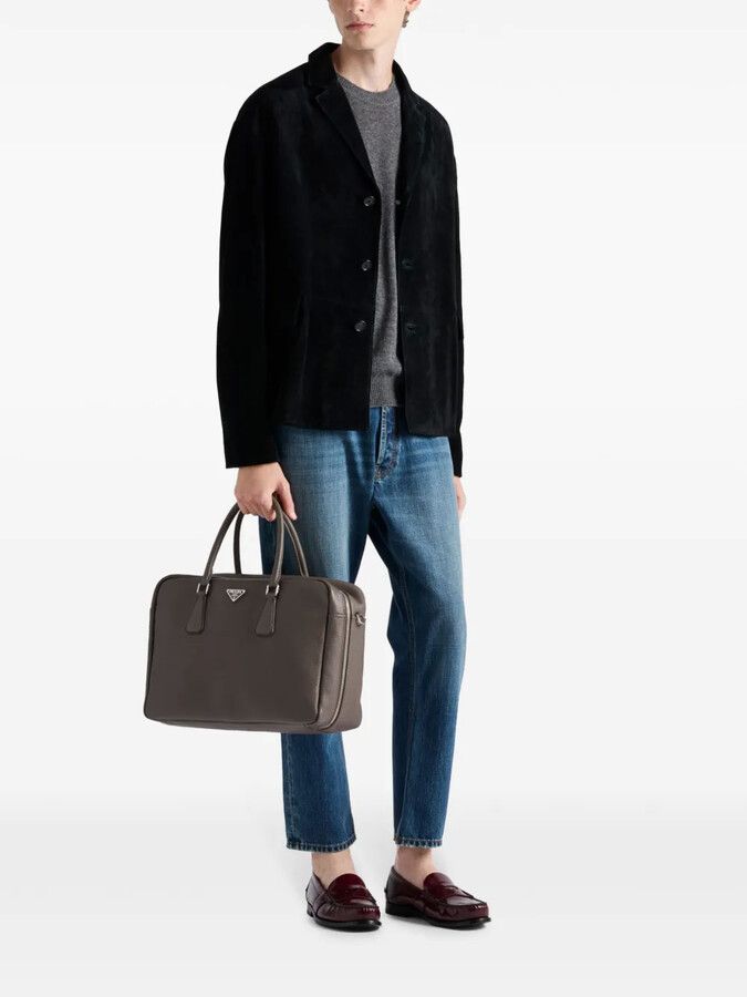 Prada o1bcso1str1025 Size: OS / Vitello Daino Leather Work Bag Size ONE SIZE - 2 Thumbnail