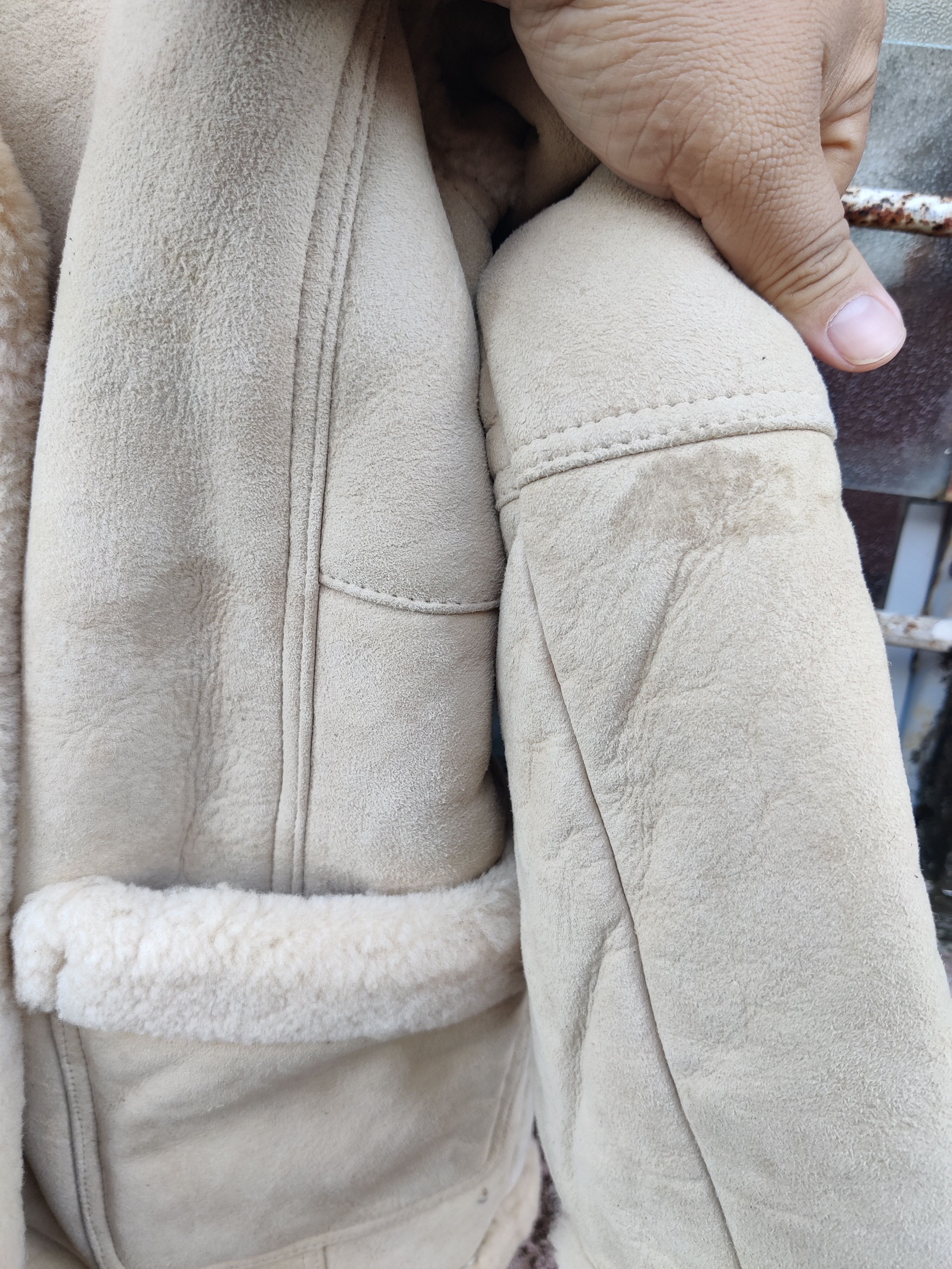 Other Vintage Georgia Shearling Sherpa Faux Fur Leather Jacket Size US M / EU 48-50 / 2 - 6 Thumbnail