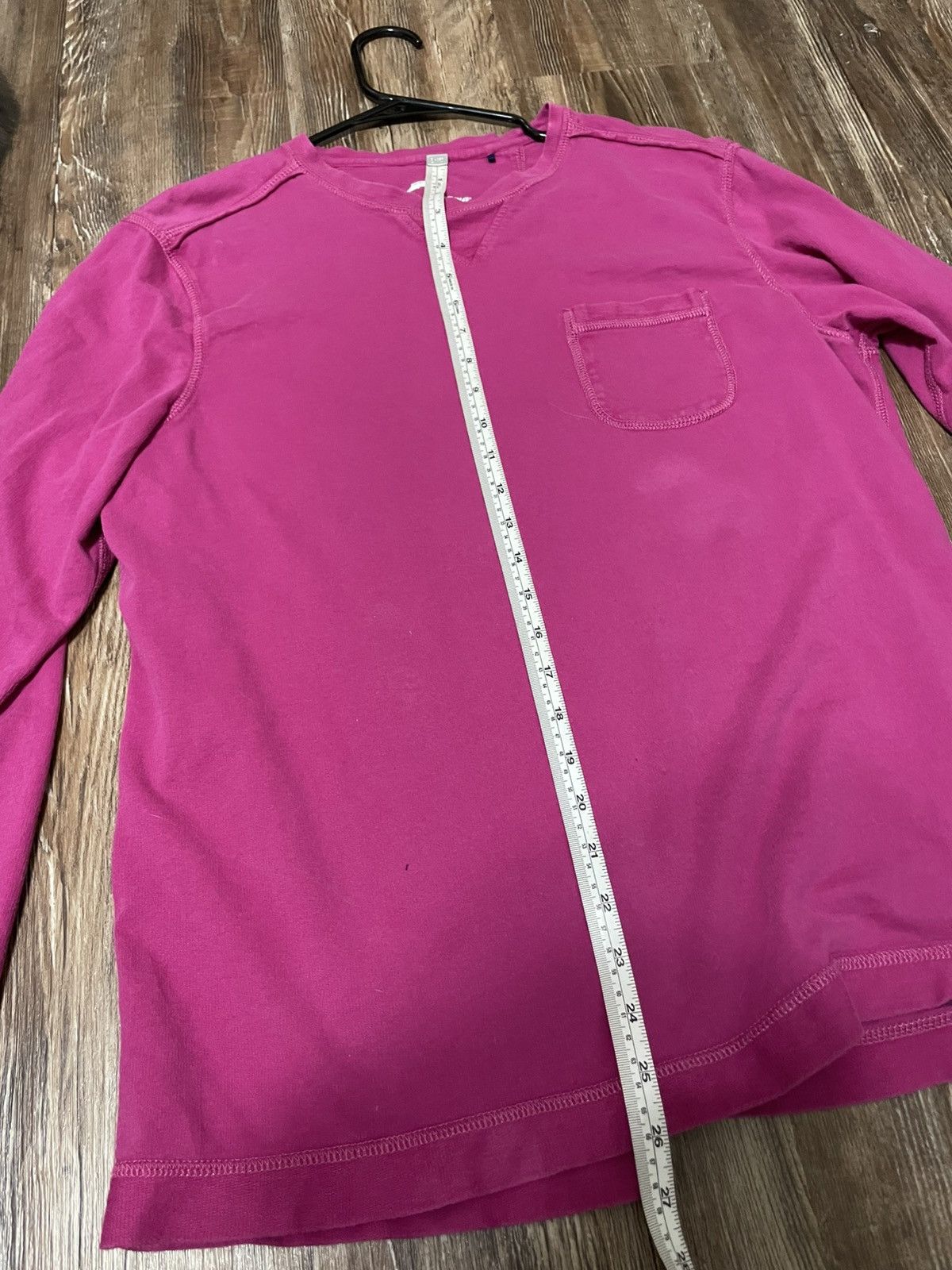 Tommy Bahama Long Sleeve Crew Neck Shirt Garment Dye Fuchsia Magenta Size US S / EU 44-46 / 1 - 6 Thumbnail