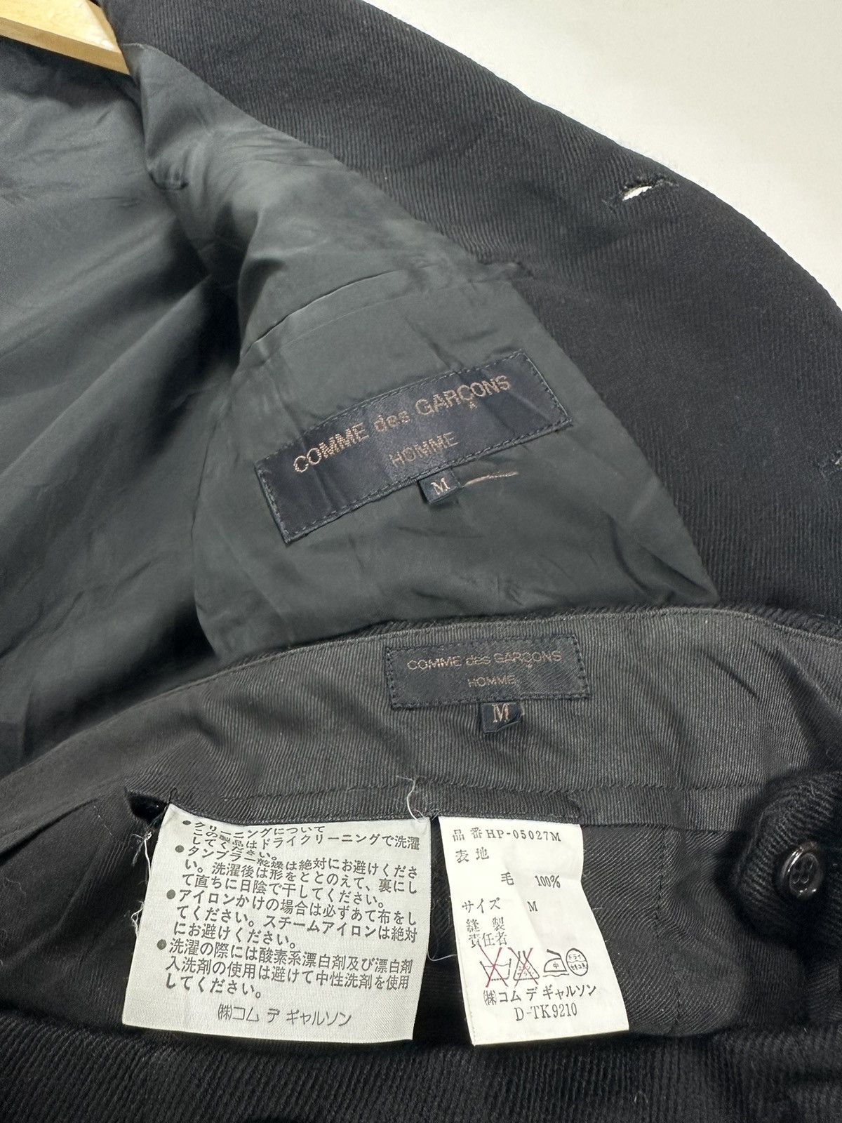 Comme des Garcons Archives Comme Des Garçons Wool Suit Blazers and Pants Size 38R - 20 Thumbnail