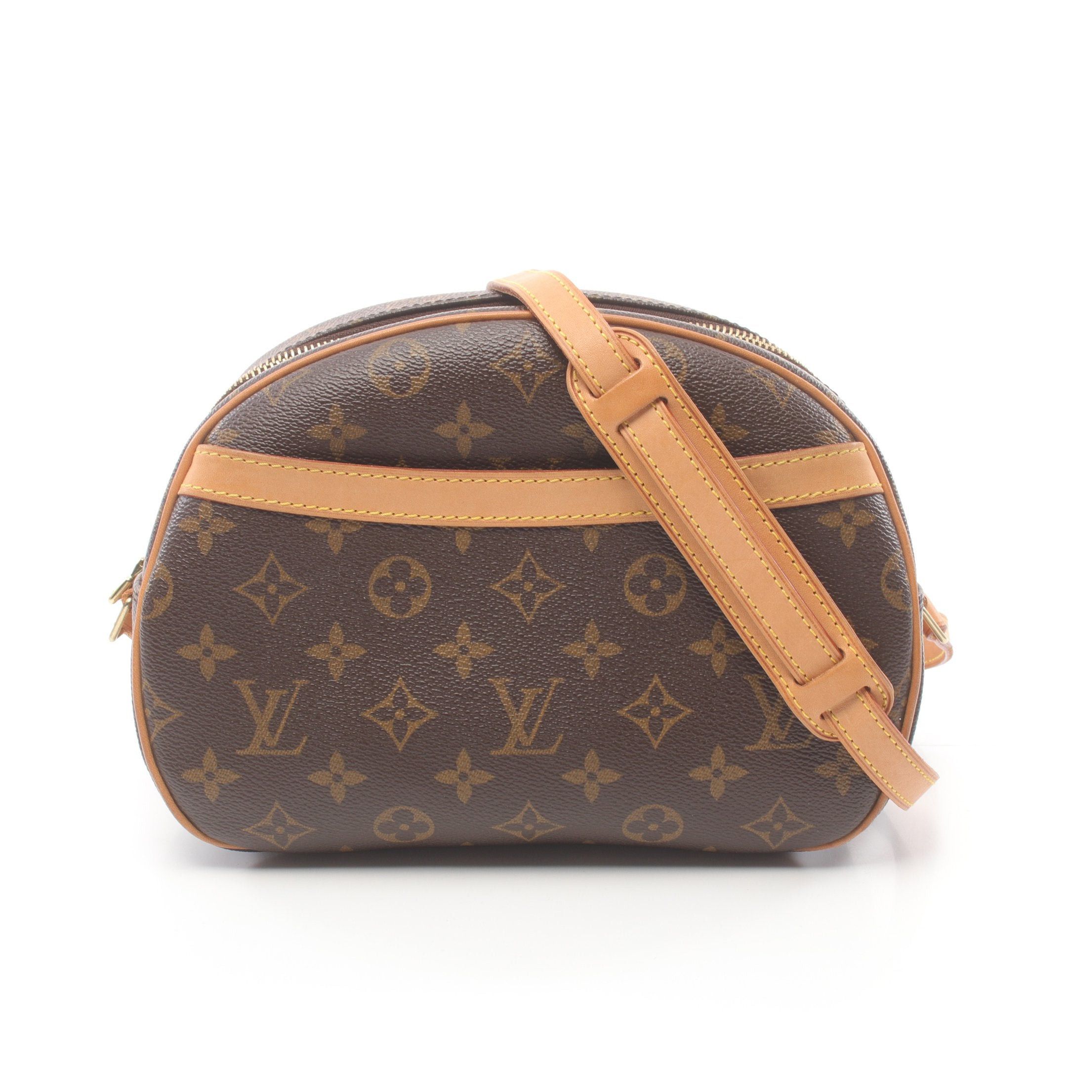 Louis Vuitton Blower Monogram Shoulder Bag Leather Brown