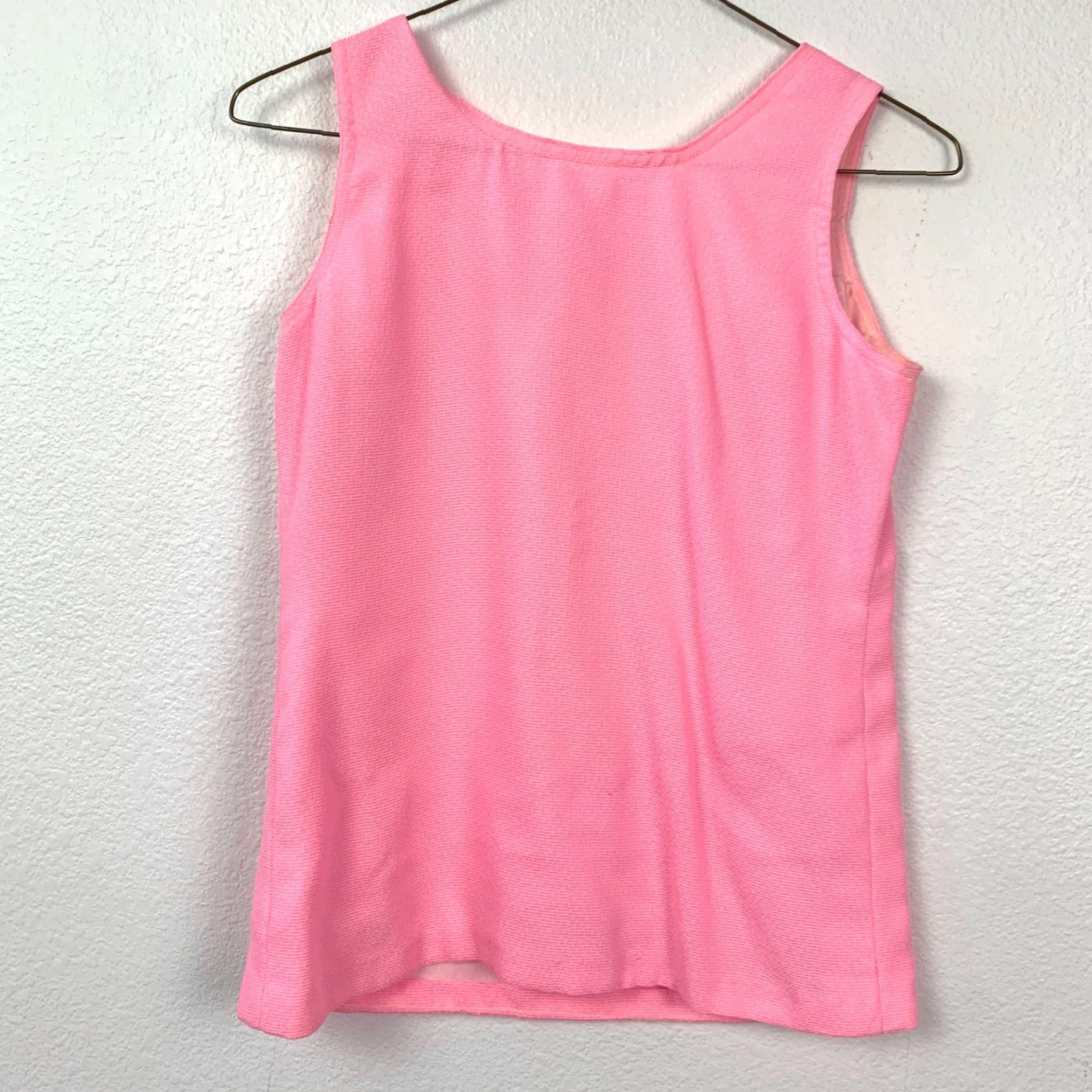 Vintage Vintage 70s Handmade Pink Twee Plaid Short Skirt Skort Tank Top Chest 34" | Mod/GoGo | Pink | 34" Waist | 1970s Vintage Original Size XXS / US 00 / IT 34 - 6 Thumbnail