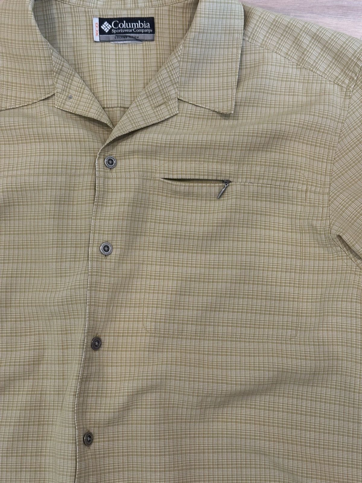 Columbia Vintage Y2K Columbia XCO Short Sleeve Button Up Green Large Size US L / EU 52-54 / 3 - 3 Thumbnail