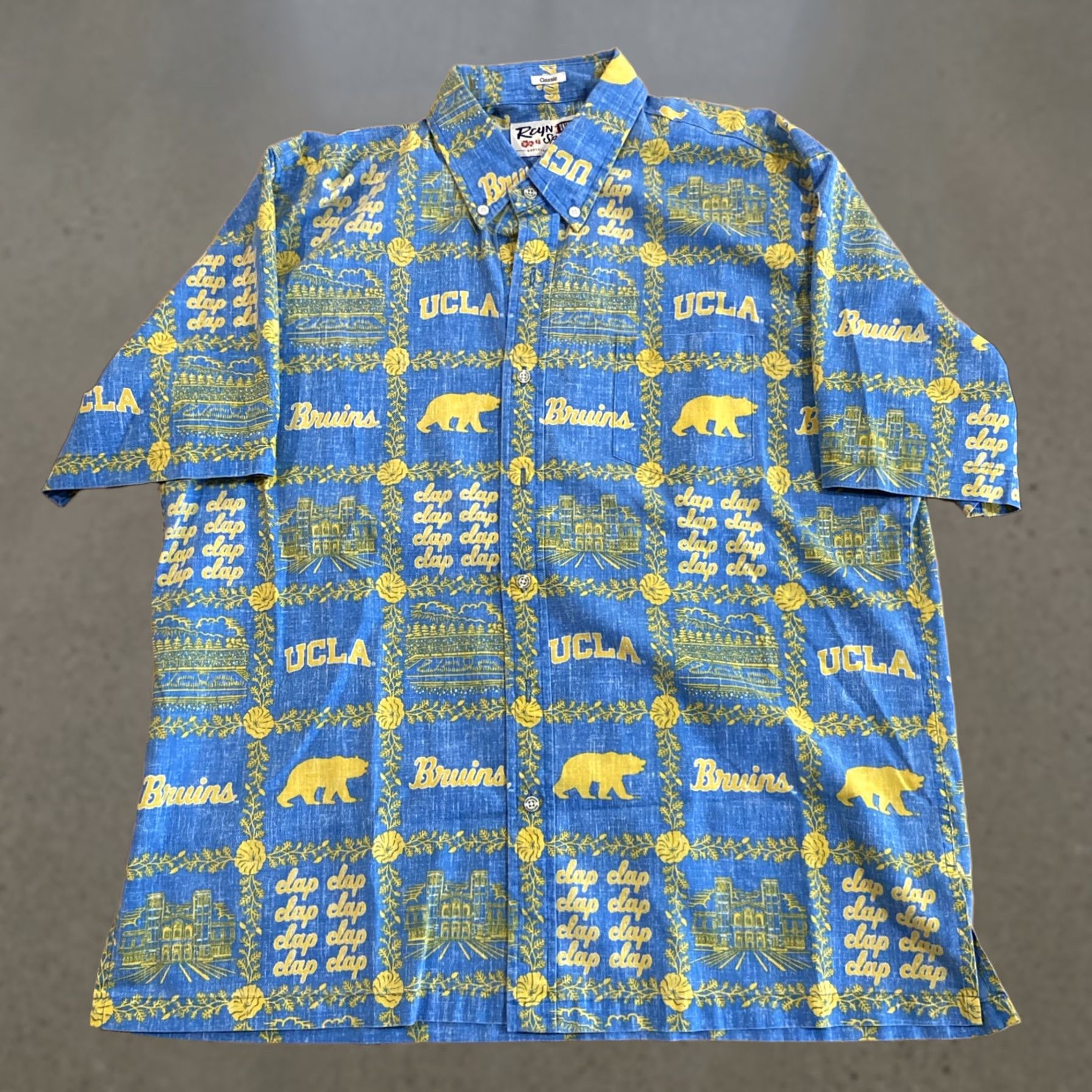 Reyn Spooner VINTAGE Reyn Spooner UCLA Bruins Bear Button Down Men's L Aloha Hawaiian Shirt Size US L / EU 52-54 / 3 - 1 Thumbnail