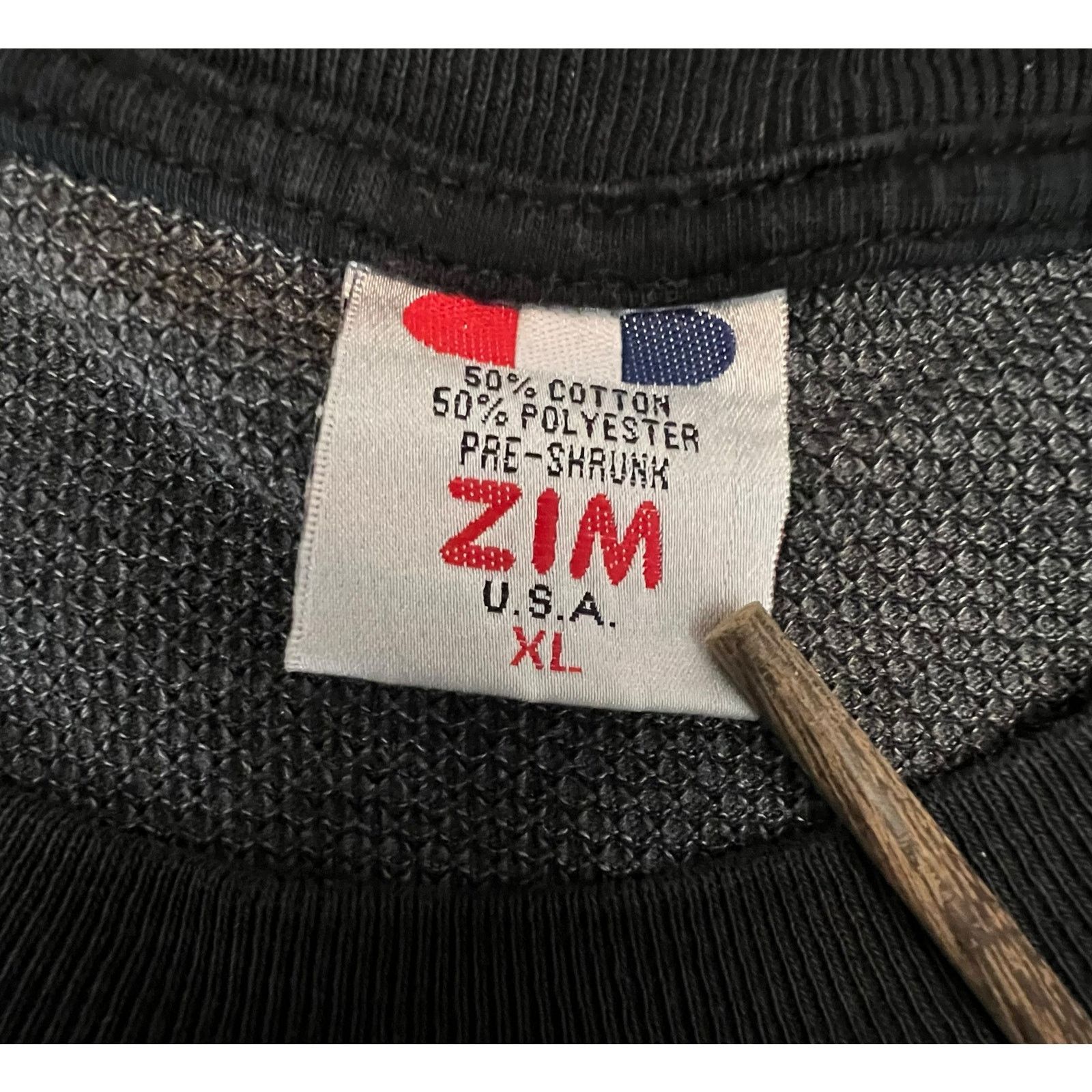 Other ZIM USA XL Knit T-Shirt Black & Gray Short Sleeve Pocket Tee Size US XL / EU 56 / 4 - 3 Thumbnail