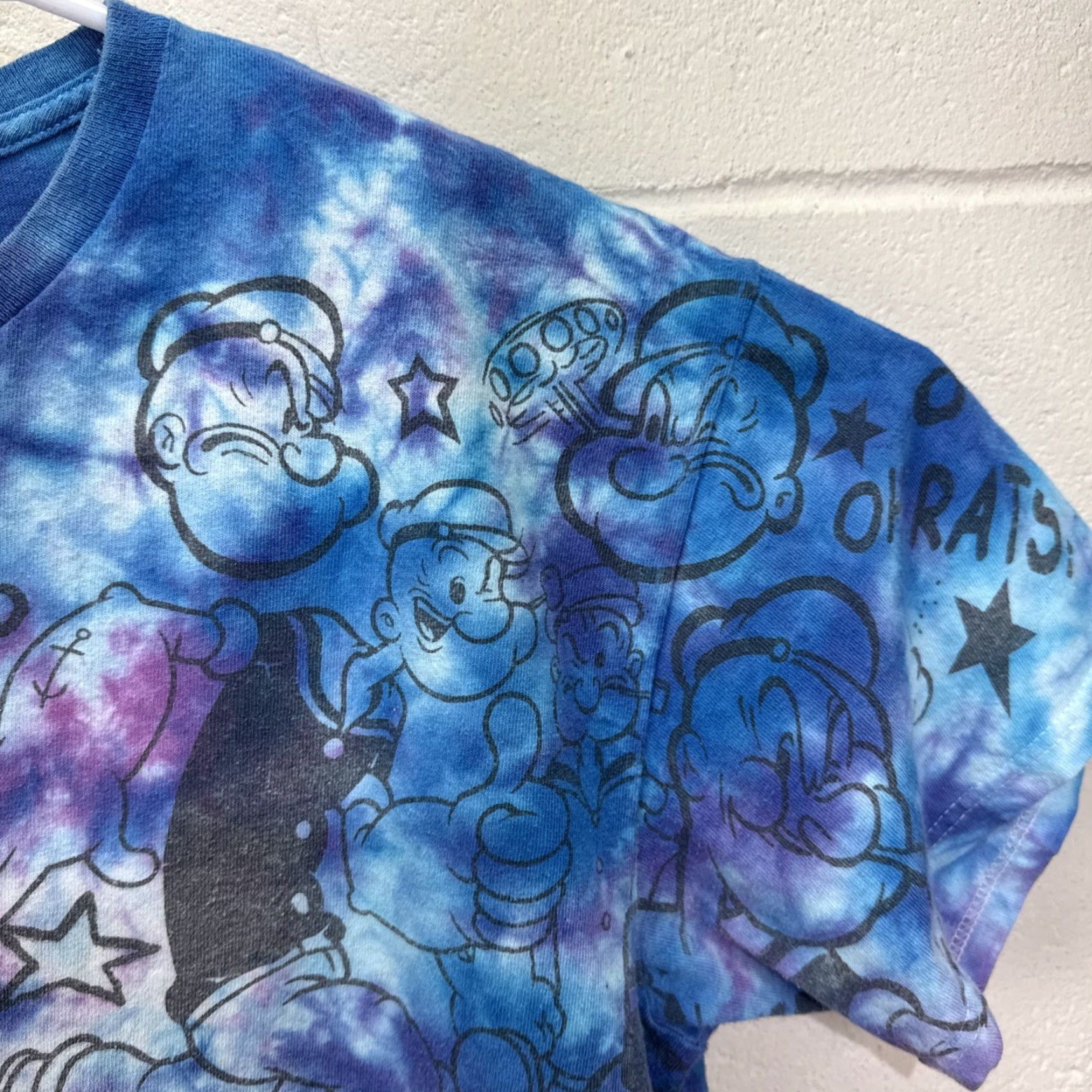 Liquid Blue Liquid Blue Popeye The Great Gazookus Short Sleeve Tie Dye T Shirt Large Multicolor Mens Size US L / EU 52-54 / 3 - 6 Thumbnail