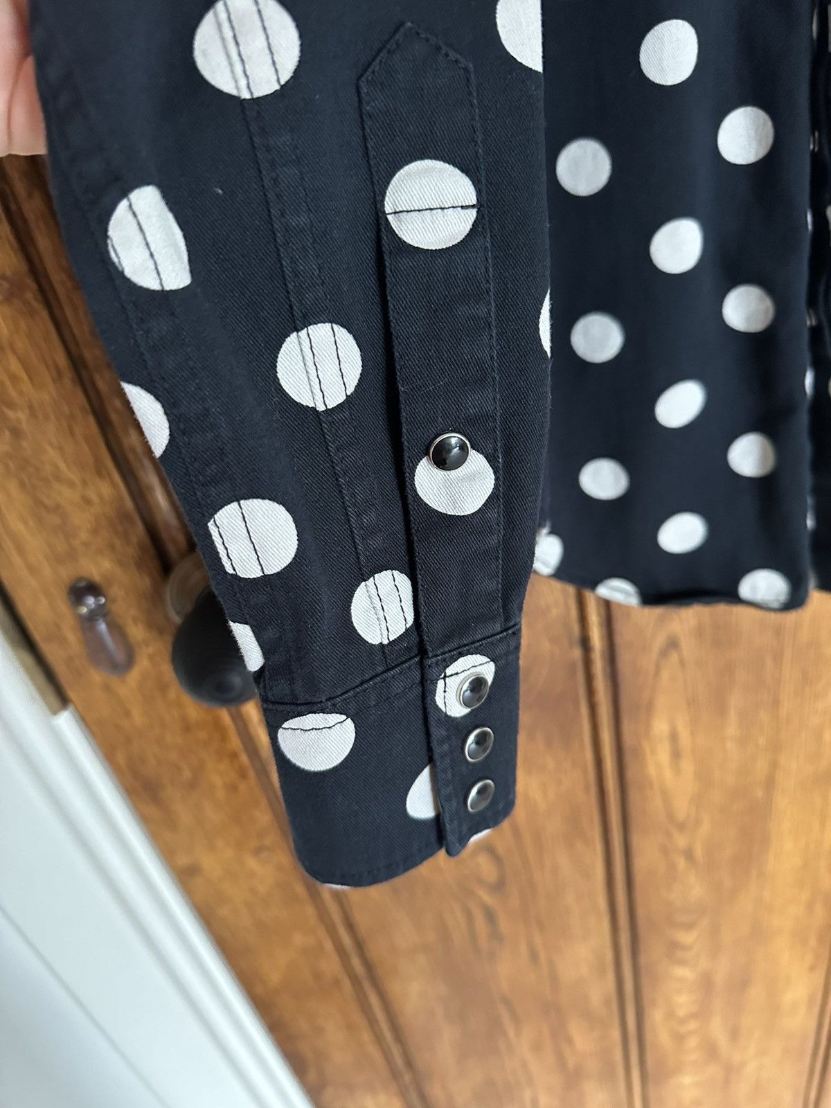 Saint Laurent Paris Saint Laurent black polka dot western denim shirt XS Grail Size US XS / EU 42 / 0 - 11 Thumbnail